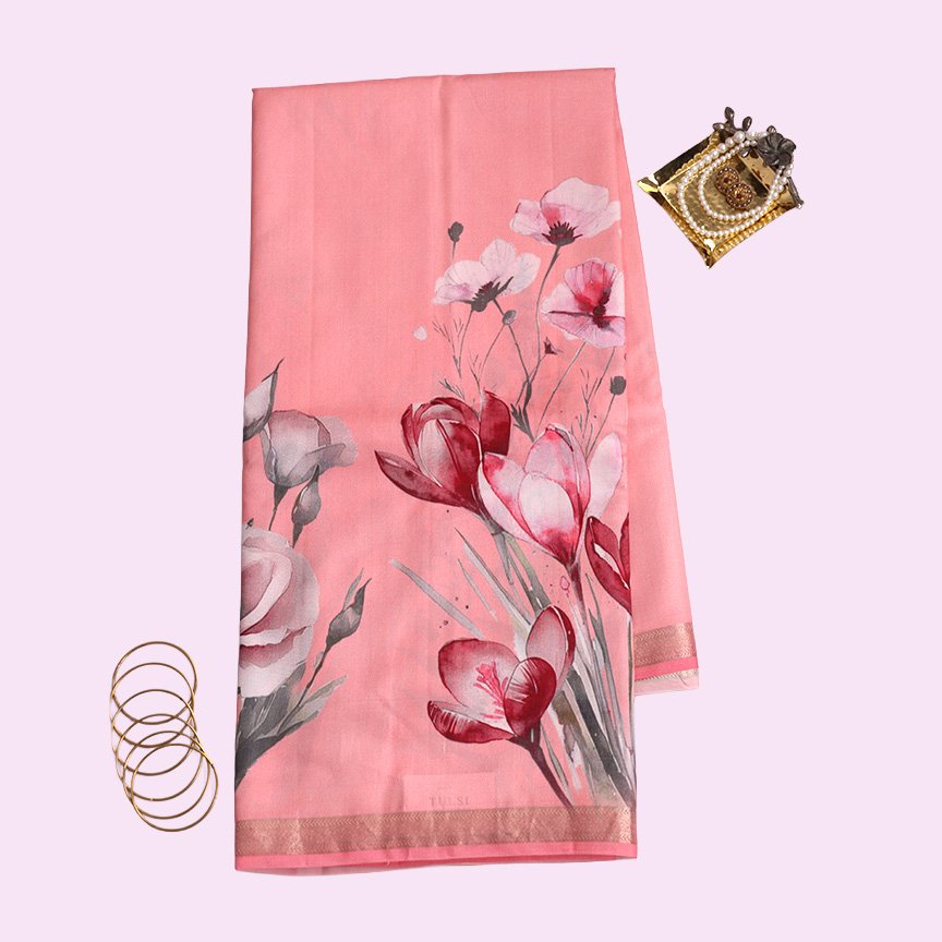 Printed Banaras Silk