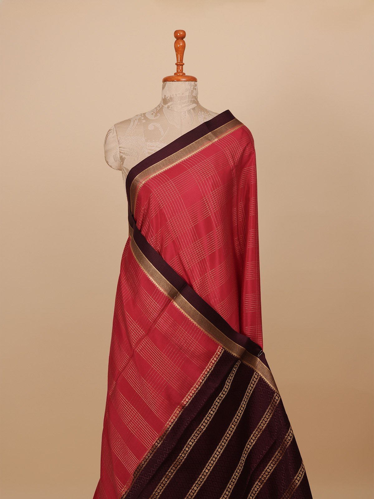 Hot Pink Mysore Silk Saree Elegant And Traditional Tulsi Weaves 