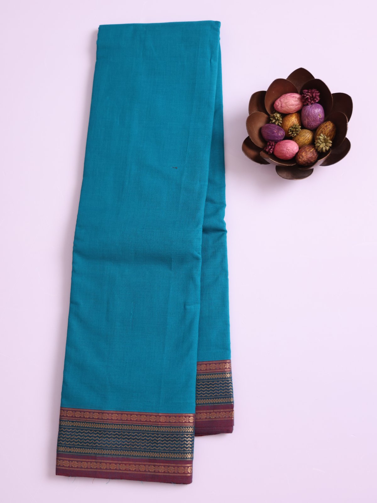 Anandha Blue Kanchi Cotton Saree