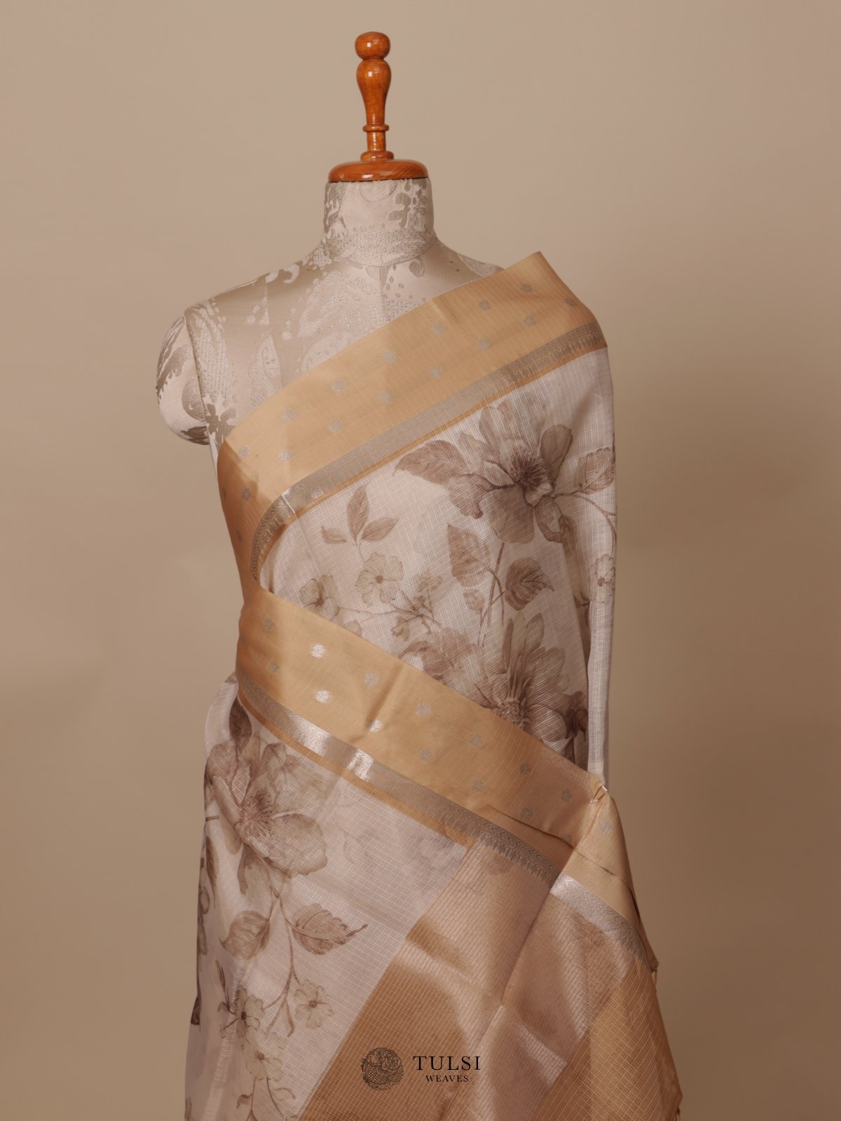 Off White Semi Kota Saree