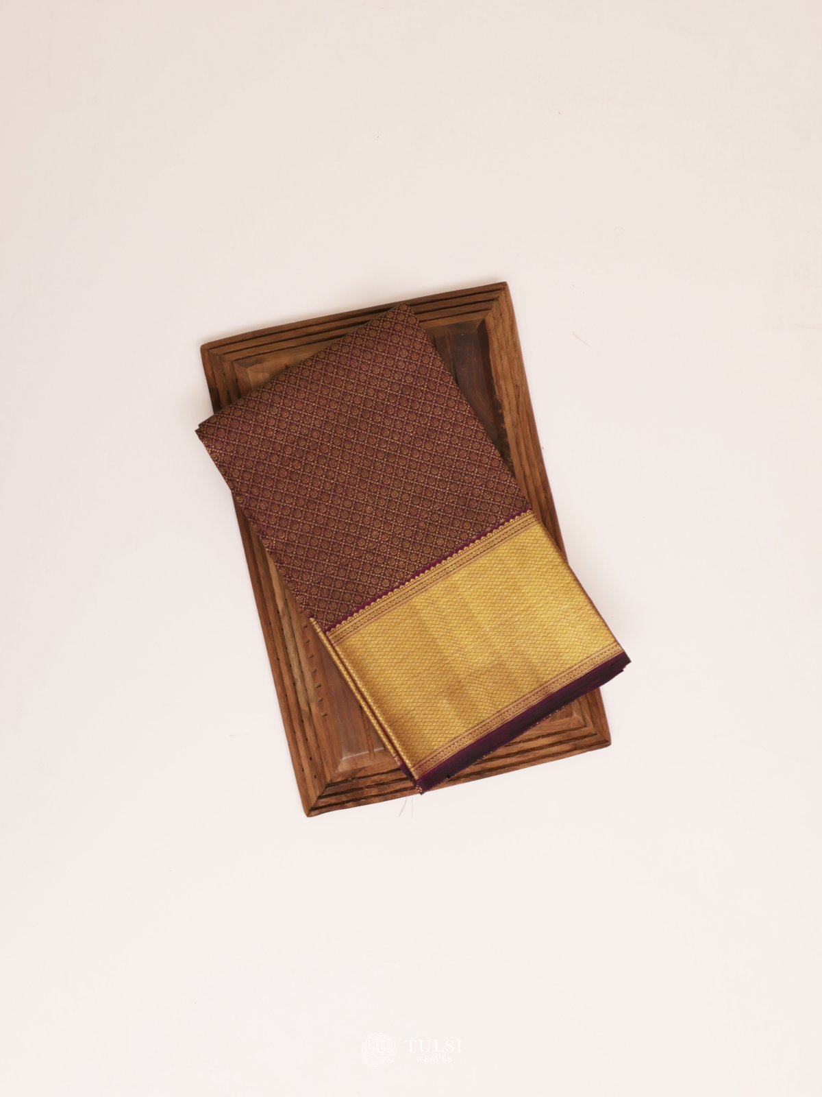 Dark Purple Kanjeevaram Silk Brocade Blouse