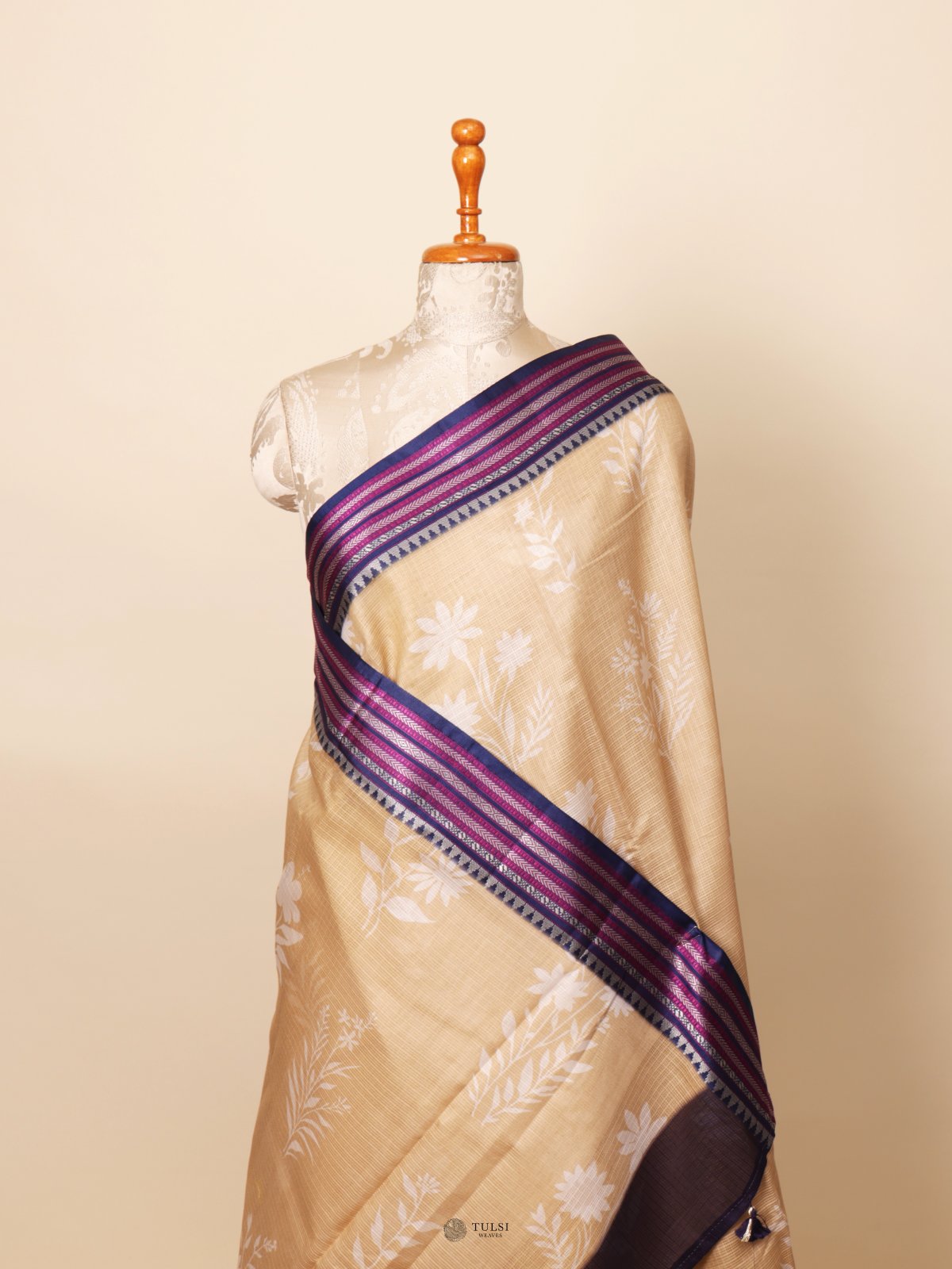 Yellow Semi Kota Saree