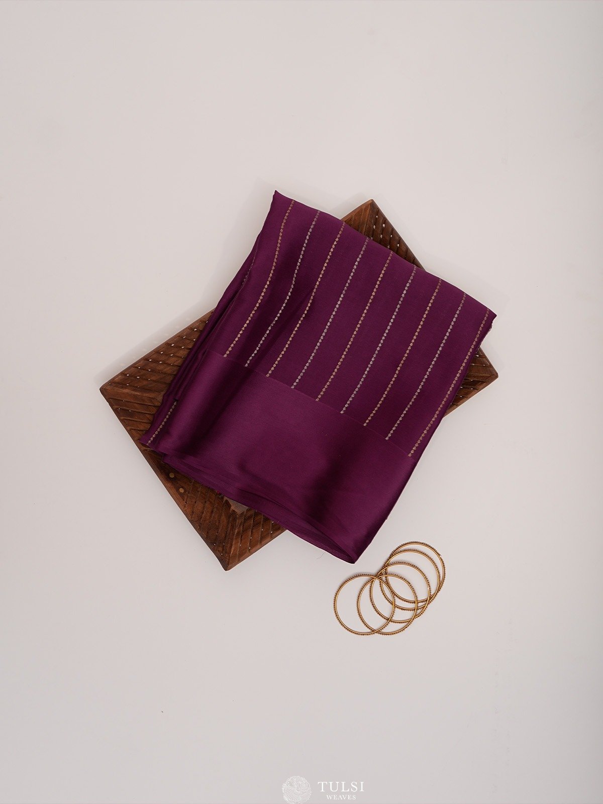Purple Mysore Silk Saree