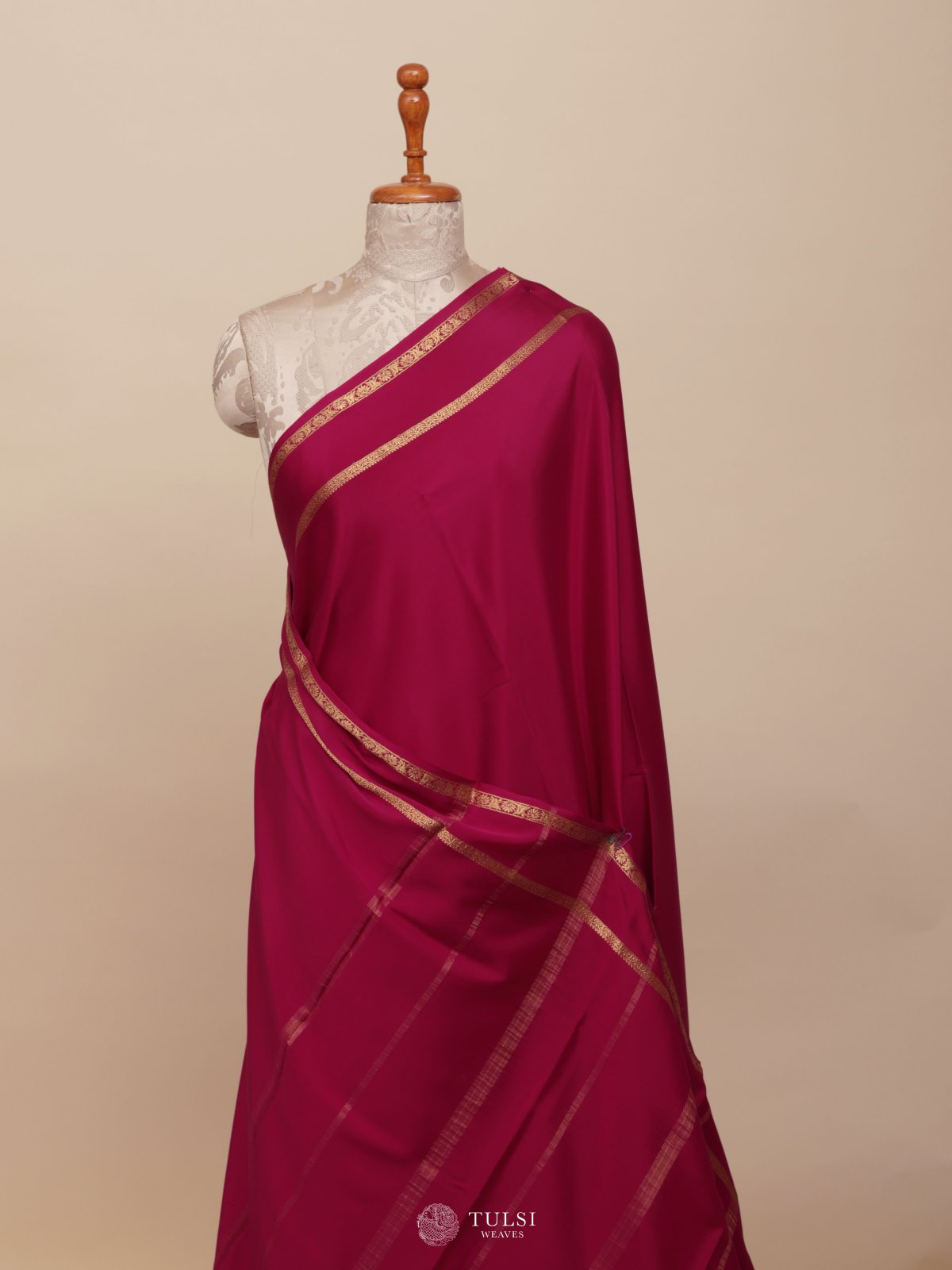 Rani Pink Mysore Silk Saree