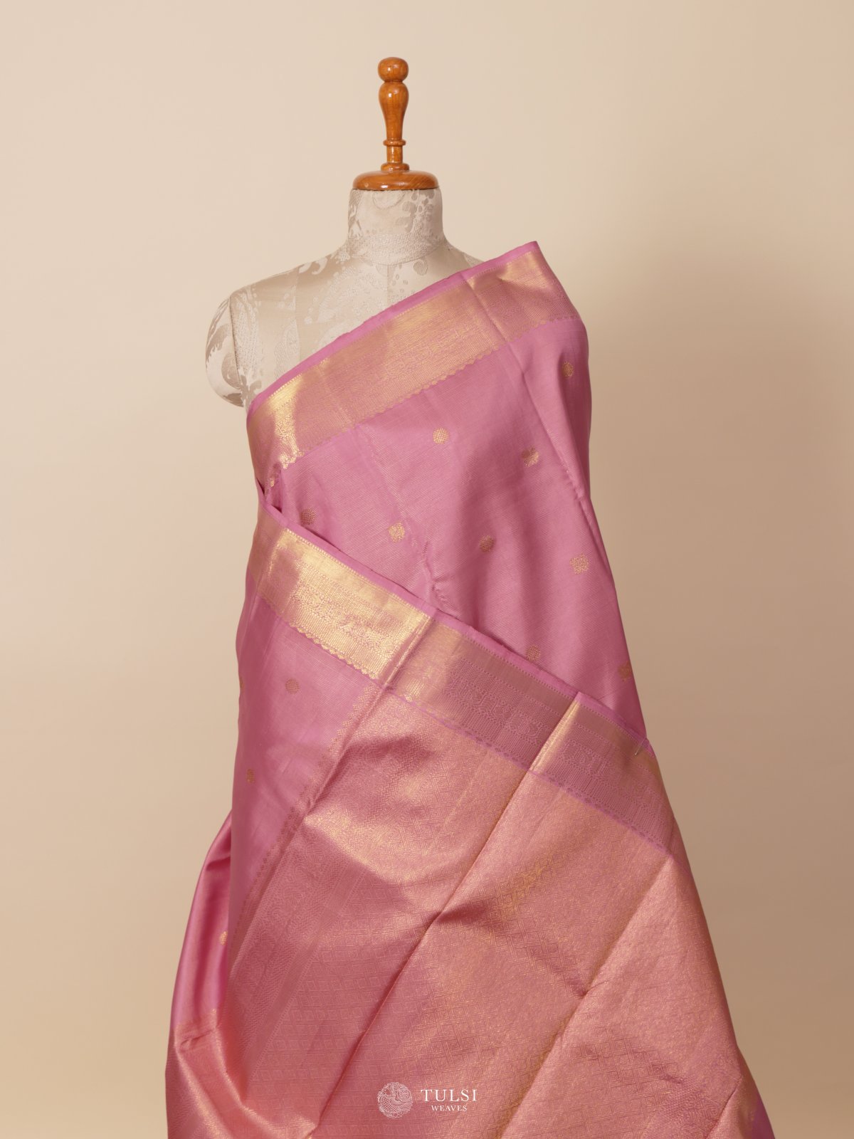 Light Pink Kanjeevaram Silk Saree