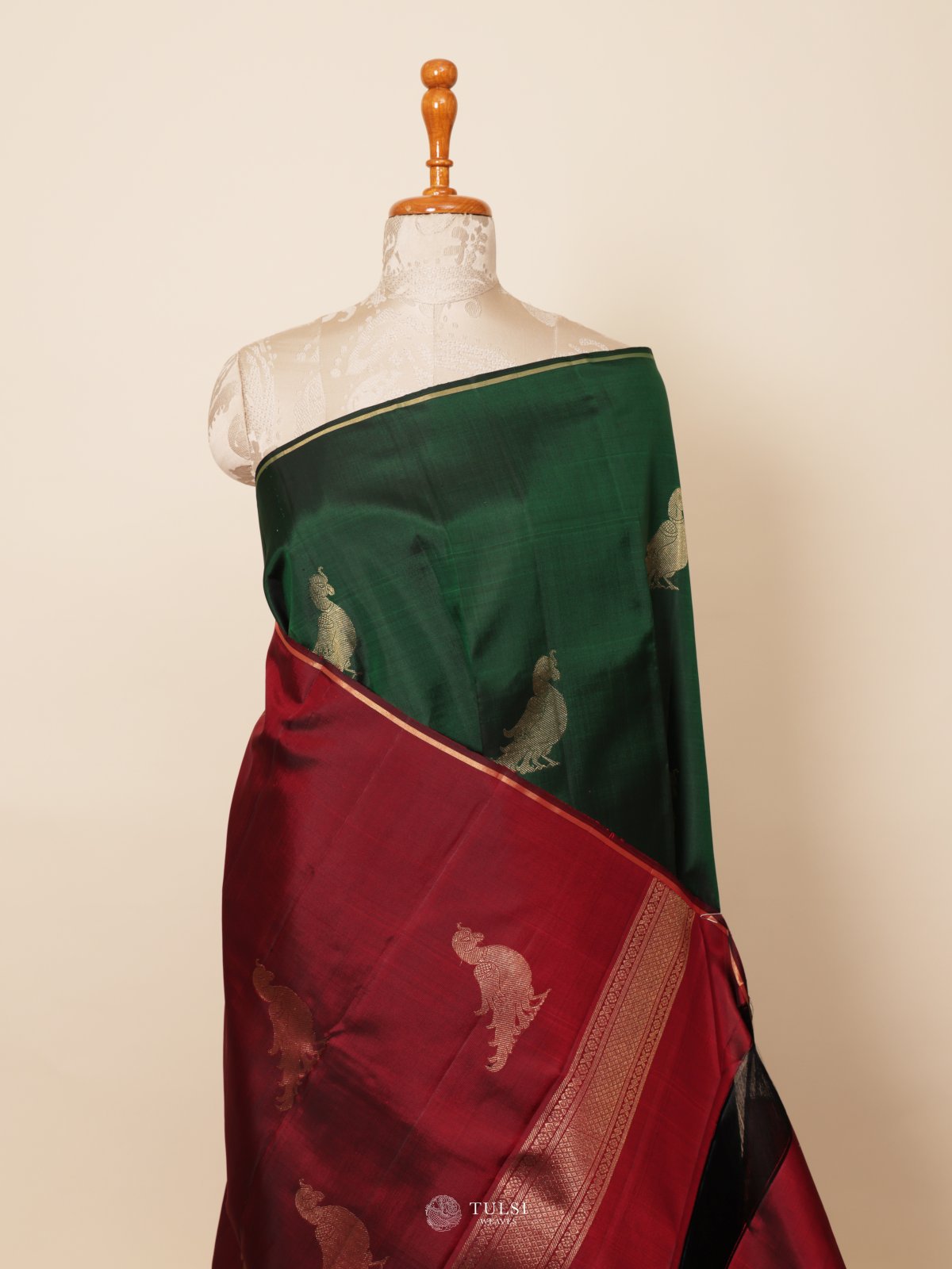 Green Kanjeevaram Silk Saree