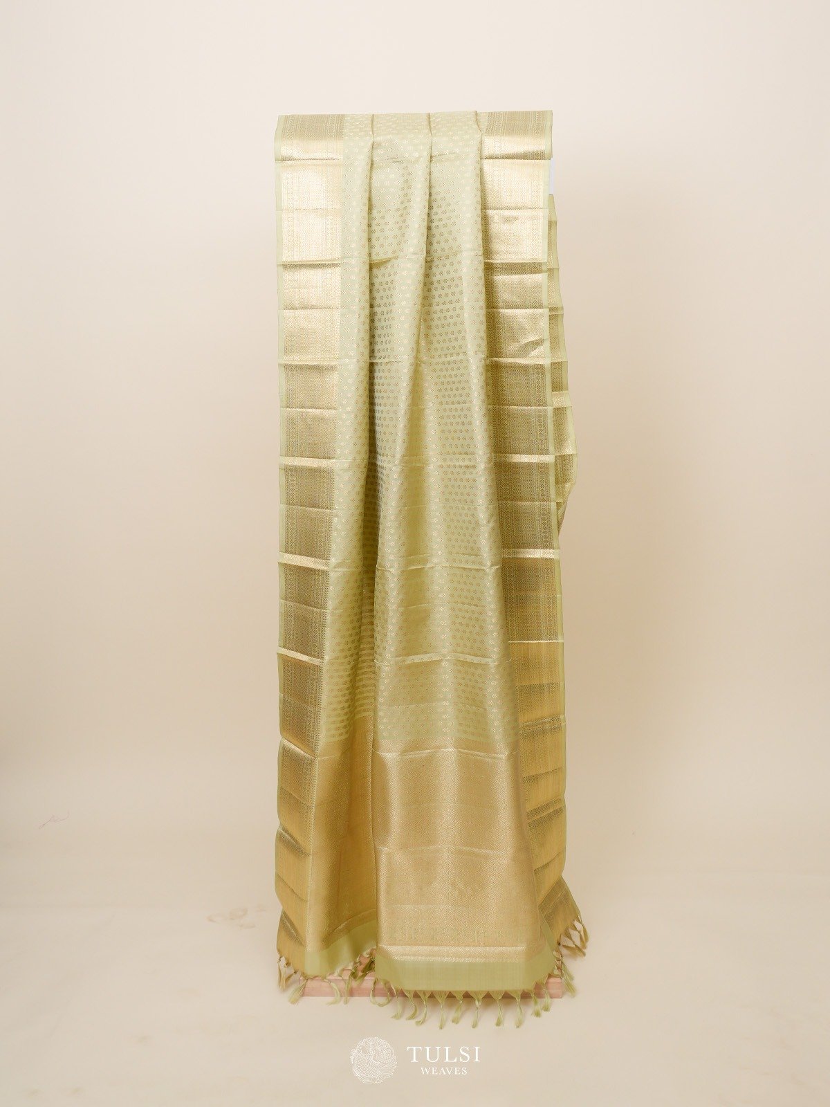 Mint Green Kanjeevaram Silk Dupatta
