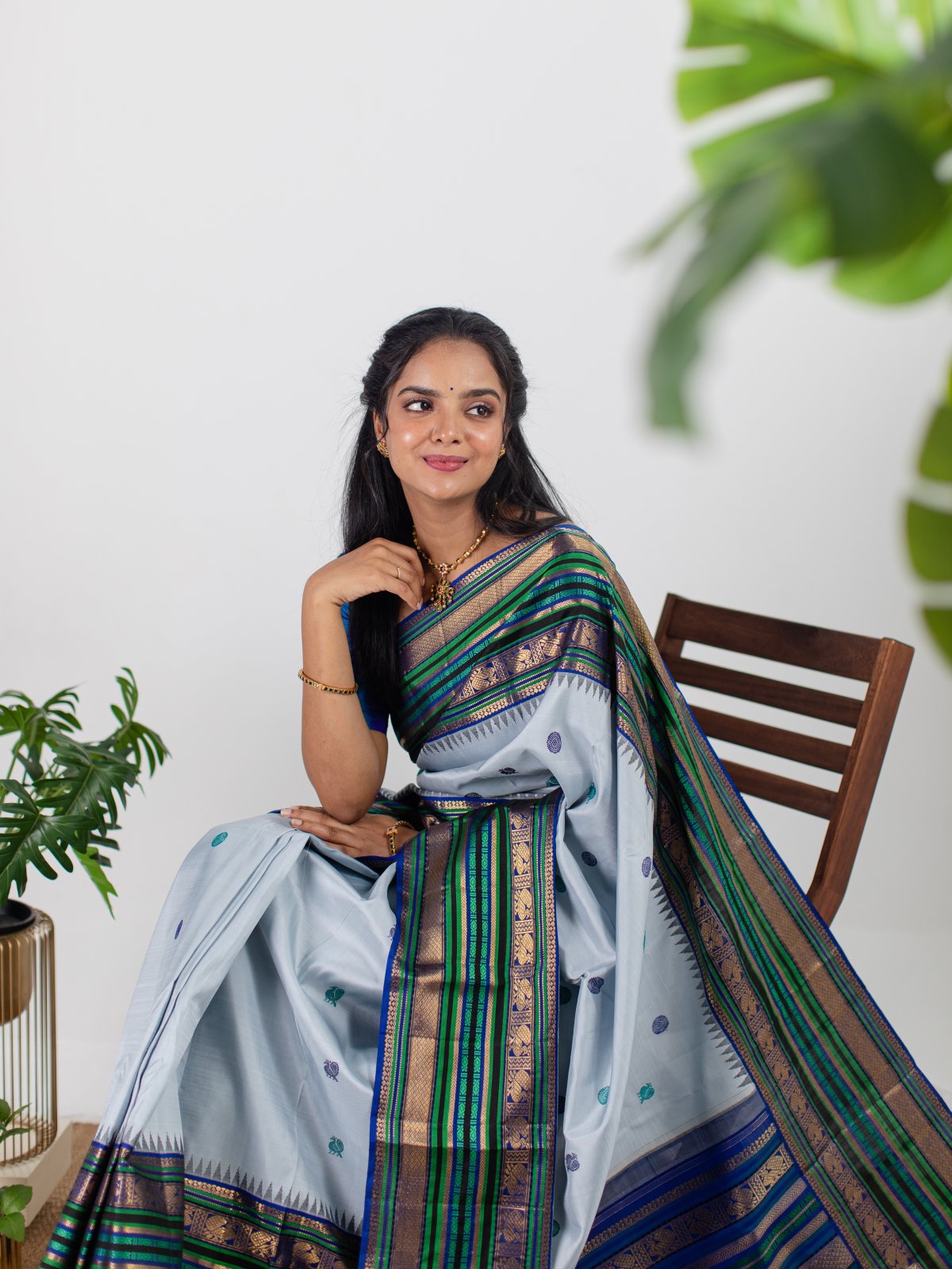 Kuppadam silk sarees | Kuppadam saree with kanchi border saree design  online from weavers | KUPP0019127