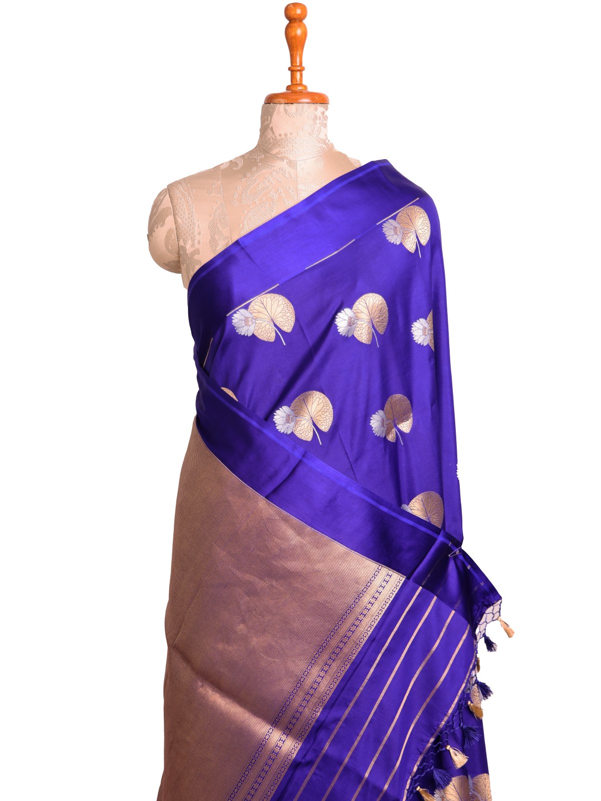 Blue Mashru Silk Saree