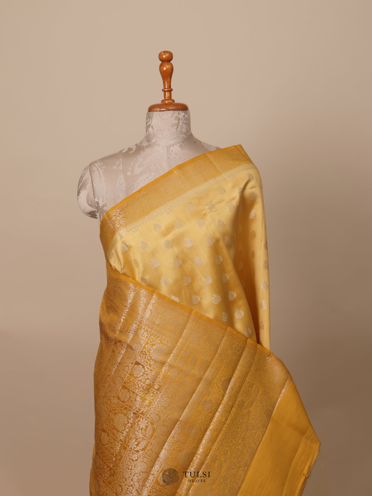 Yellow Chaniya Silk Saree