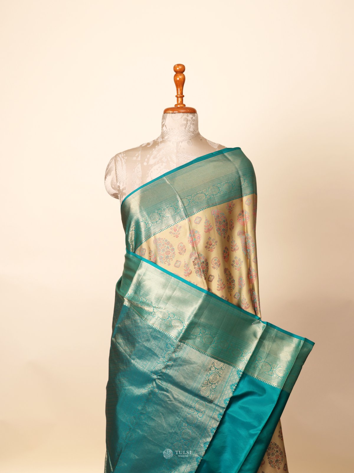 Pastel Yellow Tanchoi Silk Saree