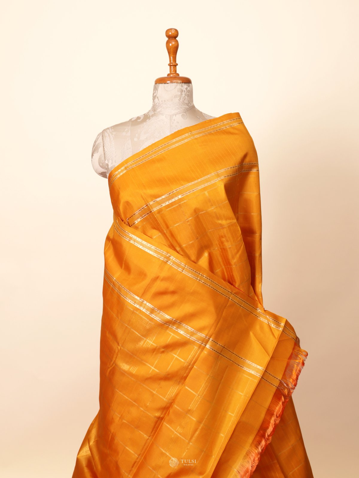 Yellow Kanjeevaram Silk Saree