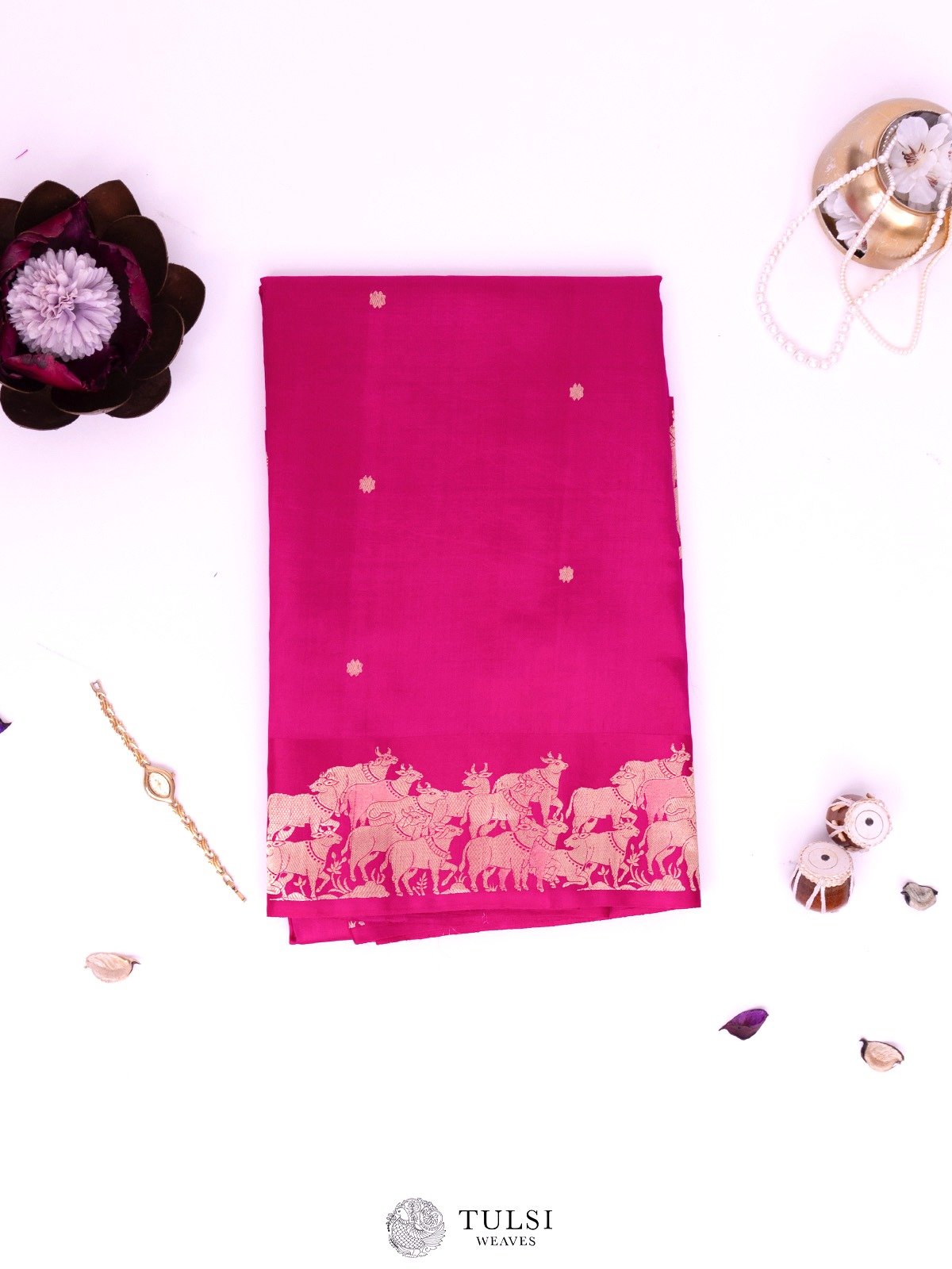 Pink Mashru Silk Saree 