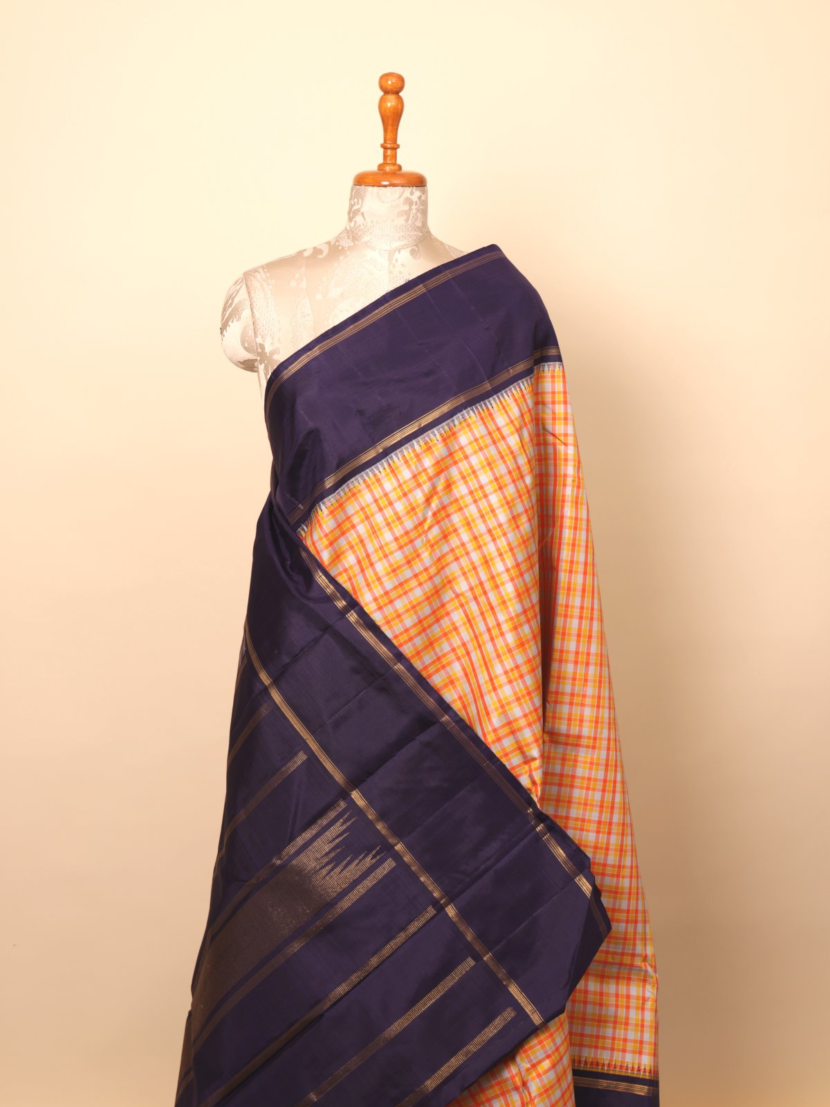 Multi Color Kanjeevaram Silk Saree