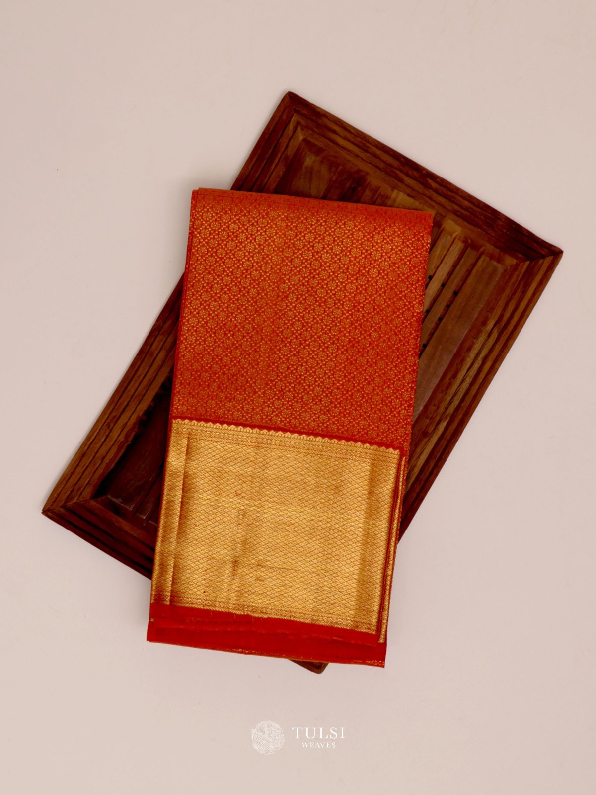 Orange Kanjeevaram Silk Blouse