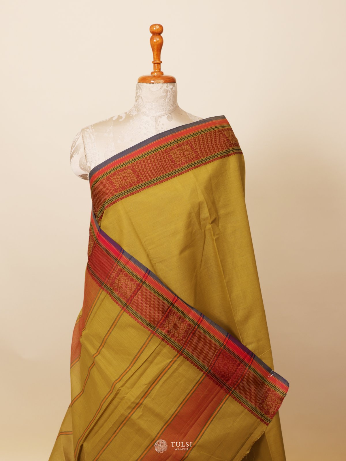 Light Green Kanchi Cotton Saree