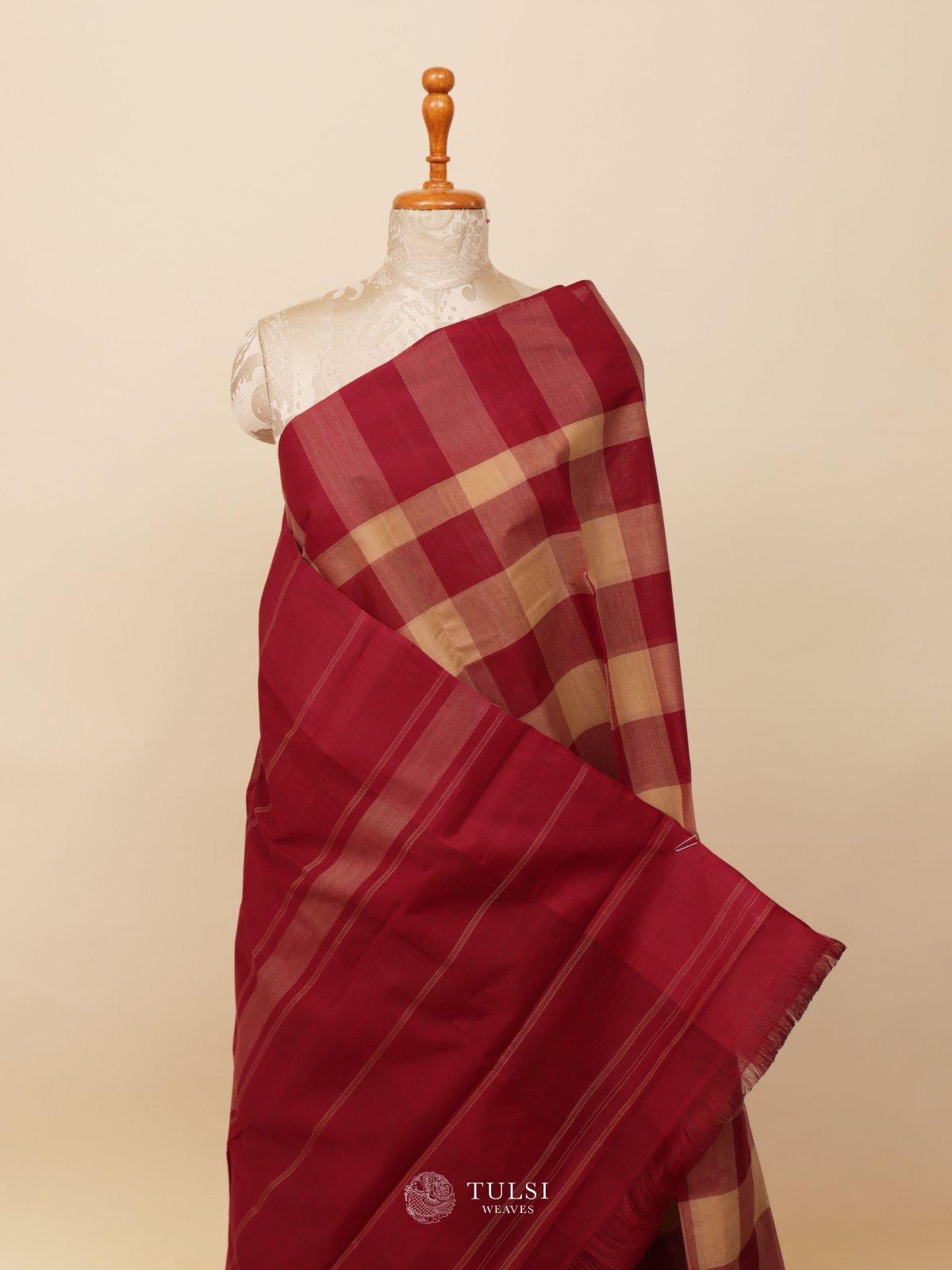 Multi Colour Checked Kanchi Cotton Saree