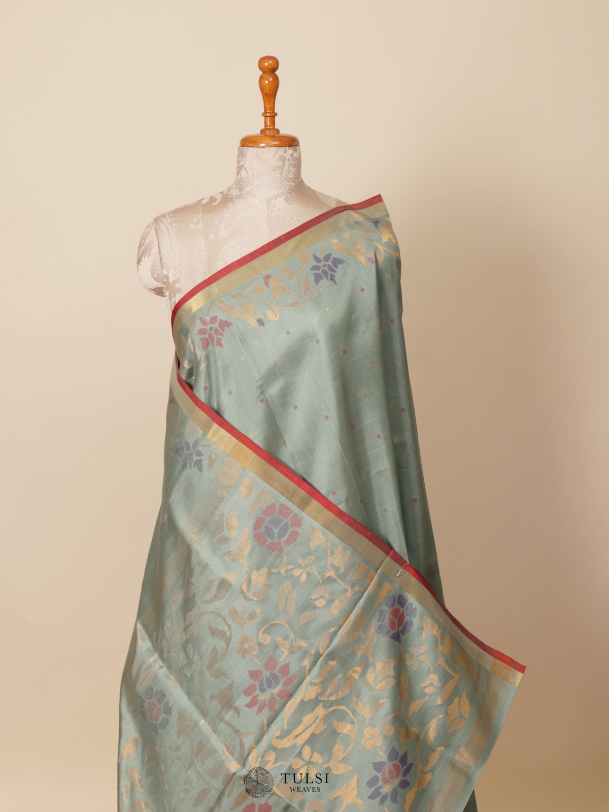 Pastel Green Uppada Silk Saree