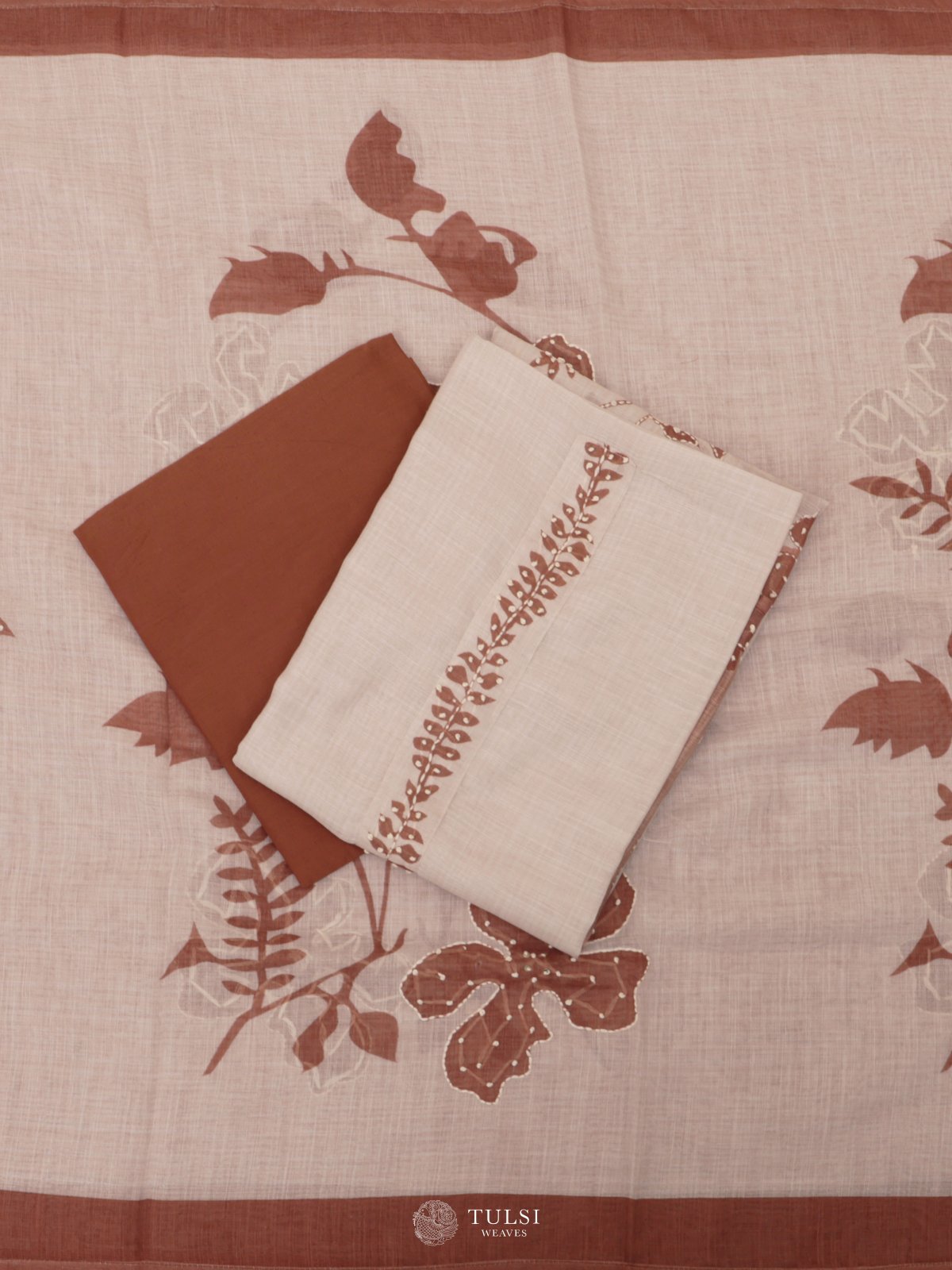Off White Linen Salwar Material