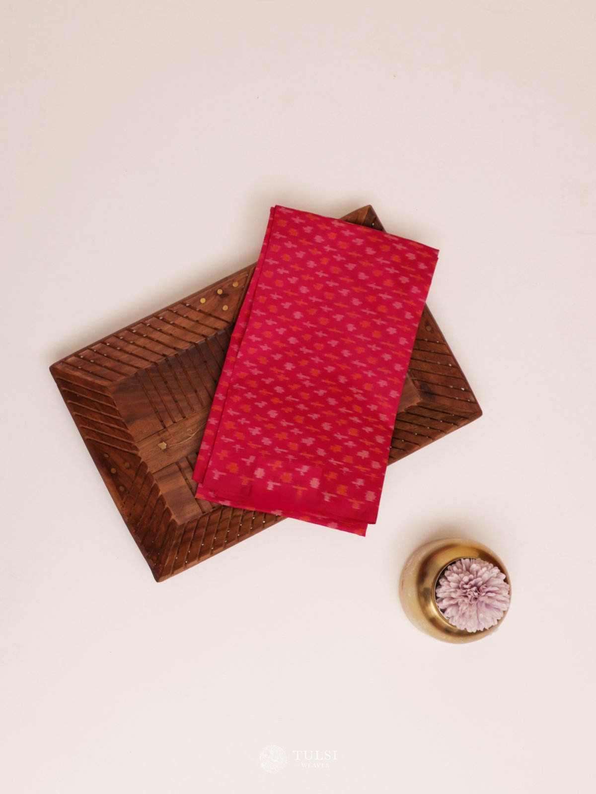 Pink Ikat Blouse Material