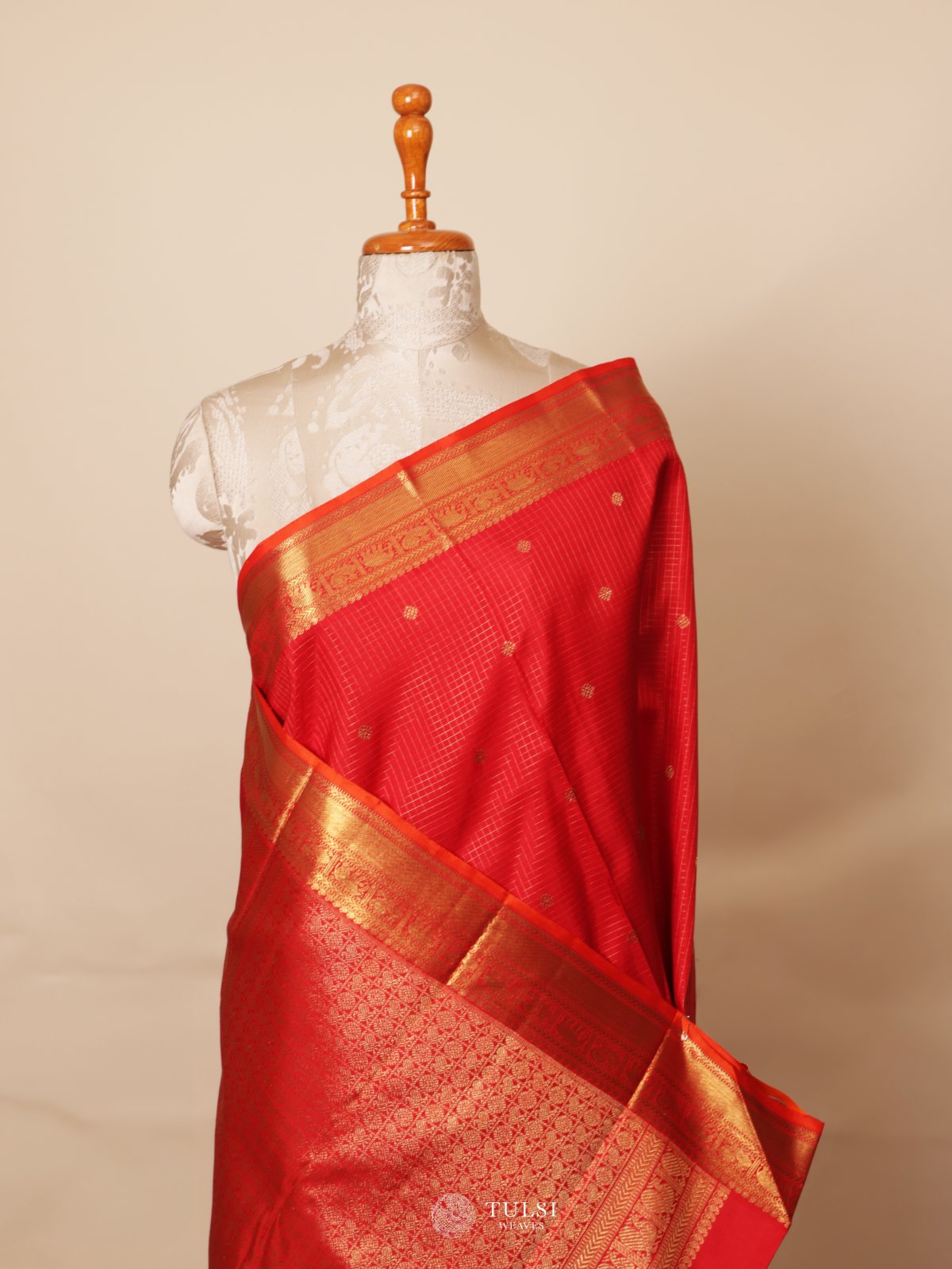 Red Kanjeevaram Silk Saree
