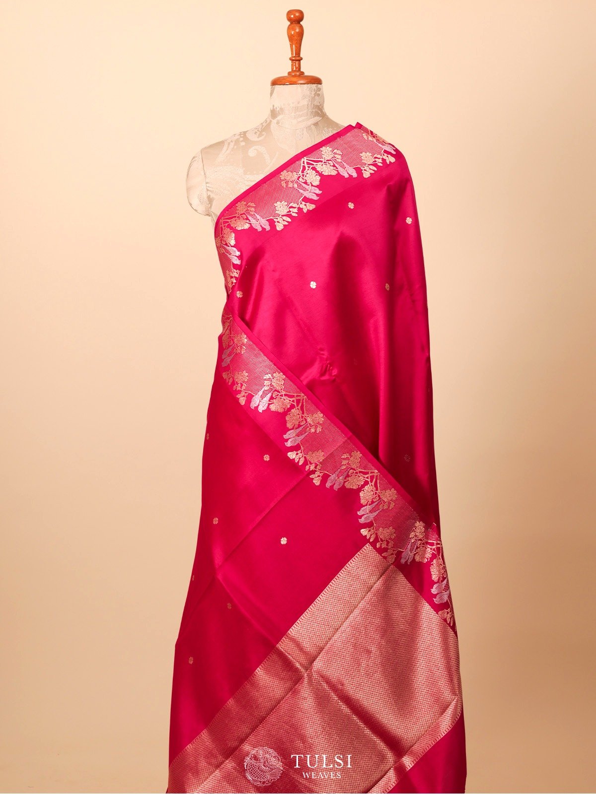 Pink Mashru Silk Saree