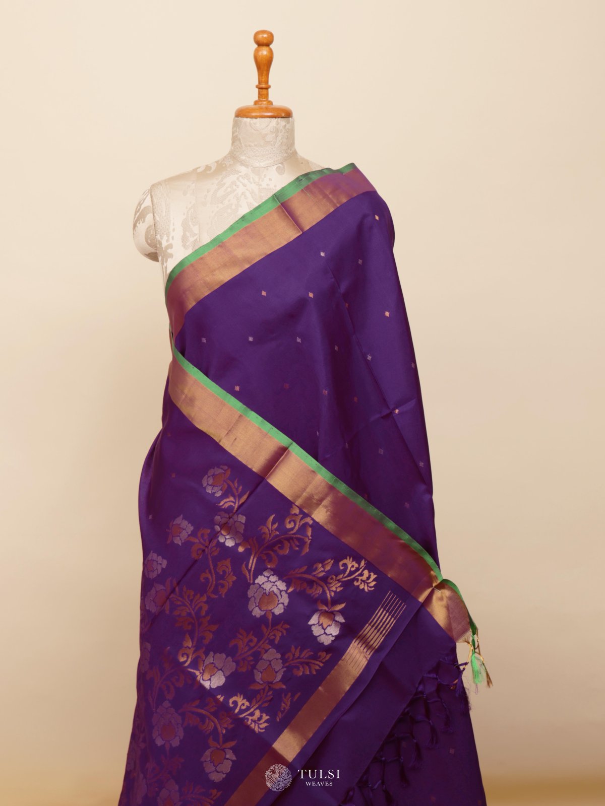 Deep Purple Uppada Silk Saree