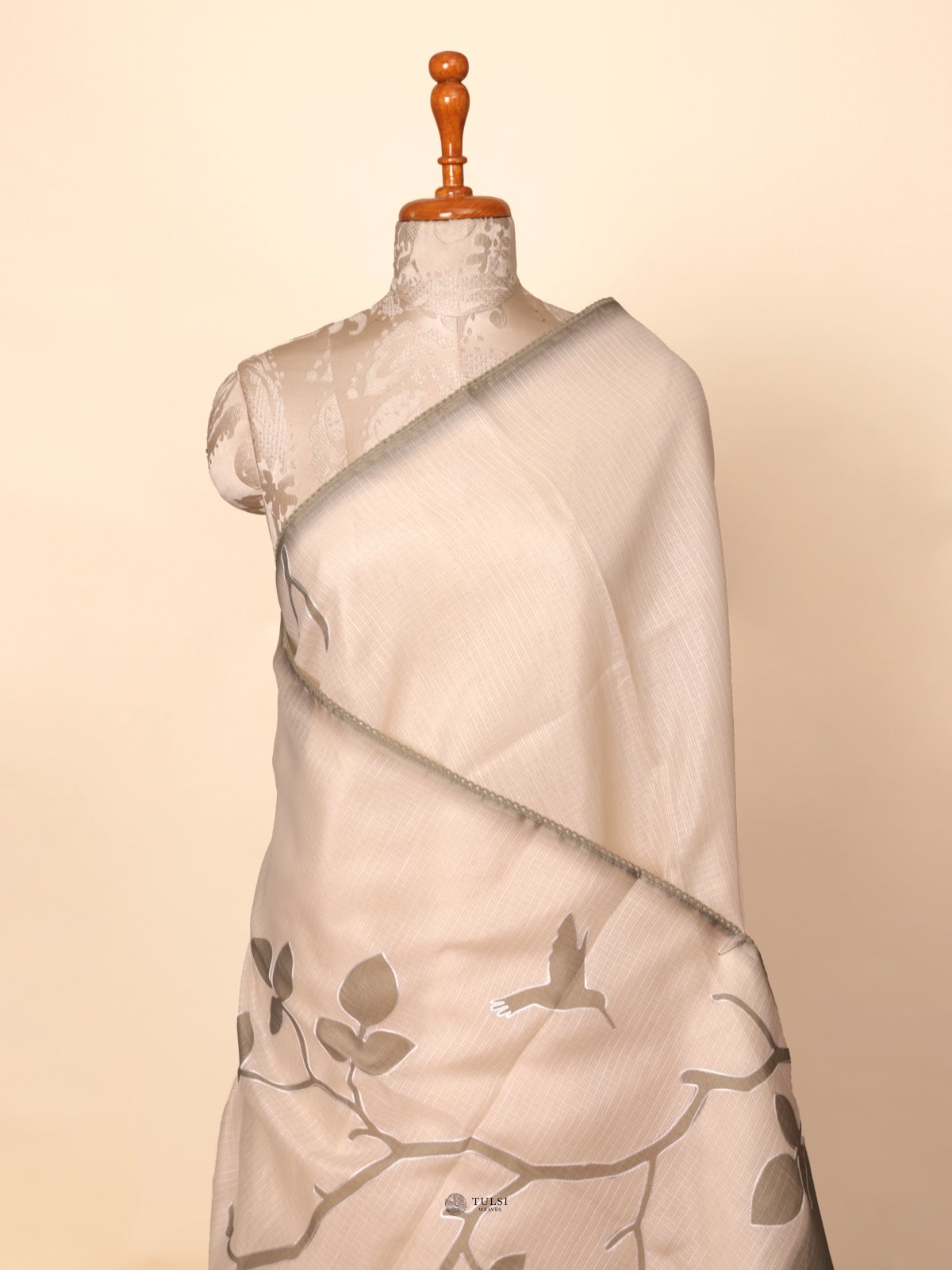 Beige Semi Kota Saree