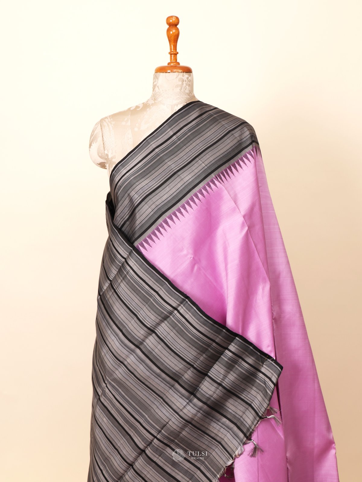 Lavender Kanjeevaram Silk Saree