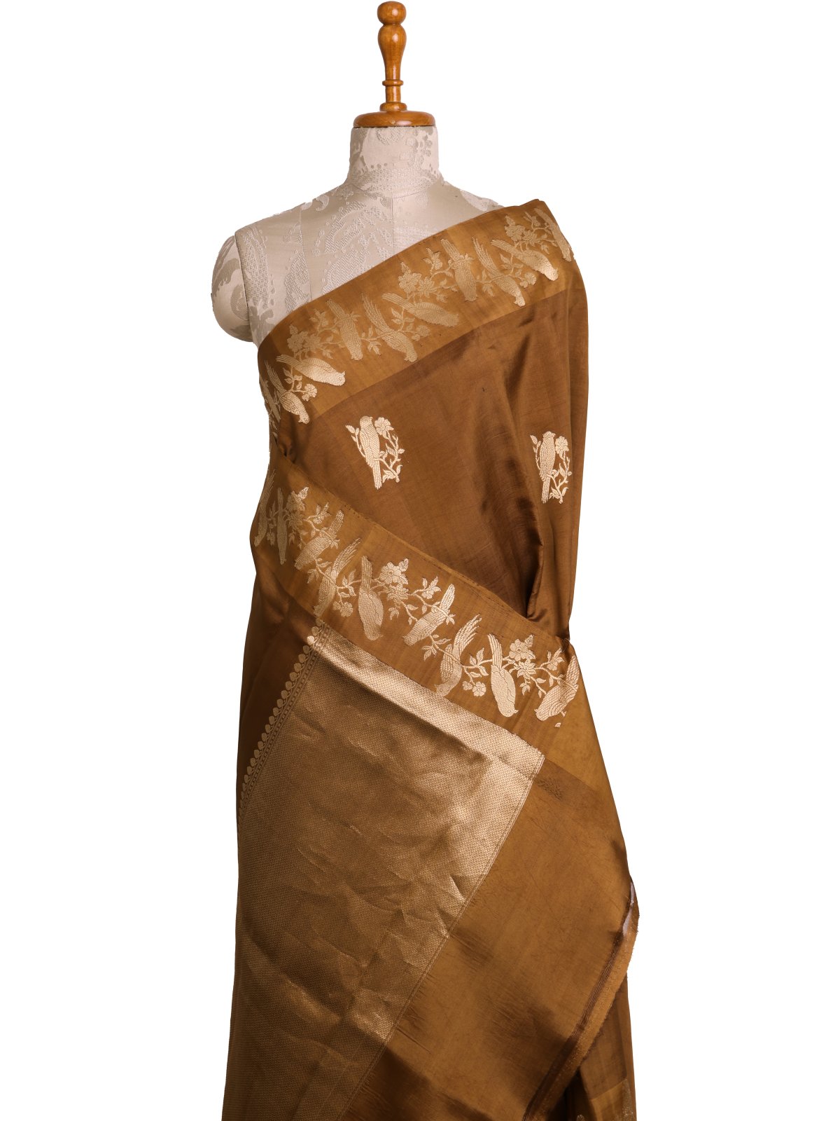 Light Brown Mashru Silk Saree                      