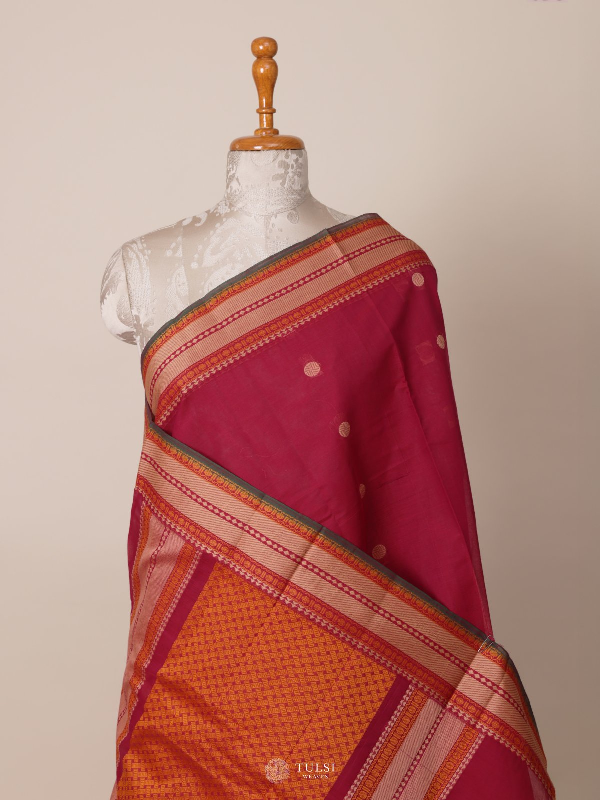 Pink Kanchi Cotton Saree