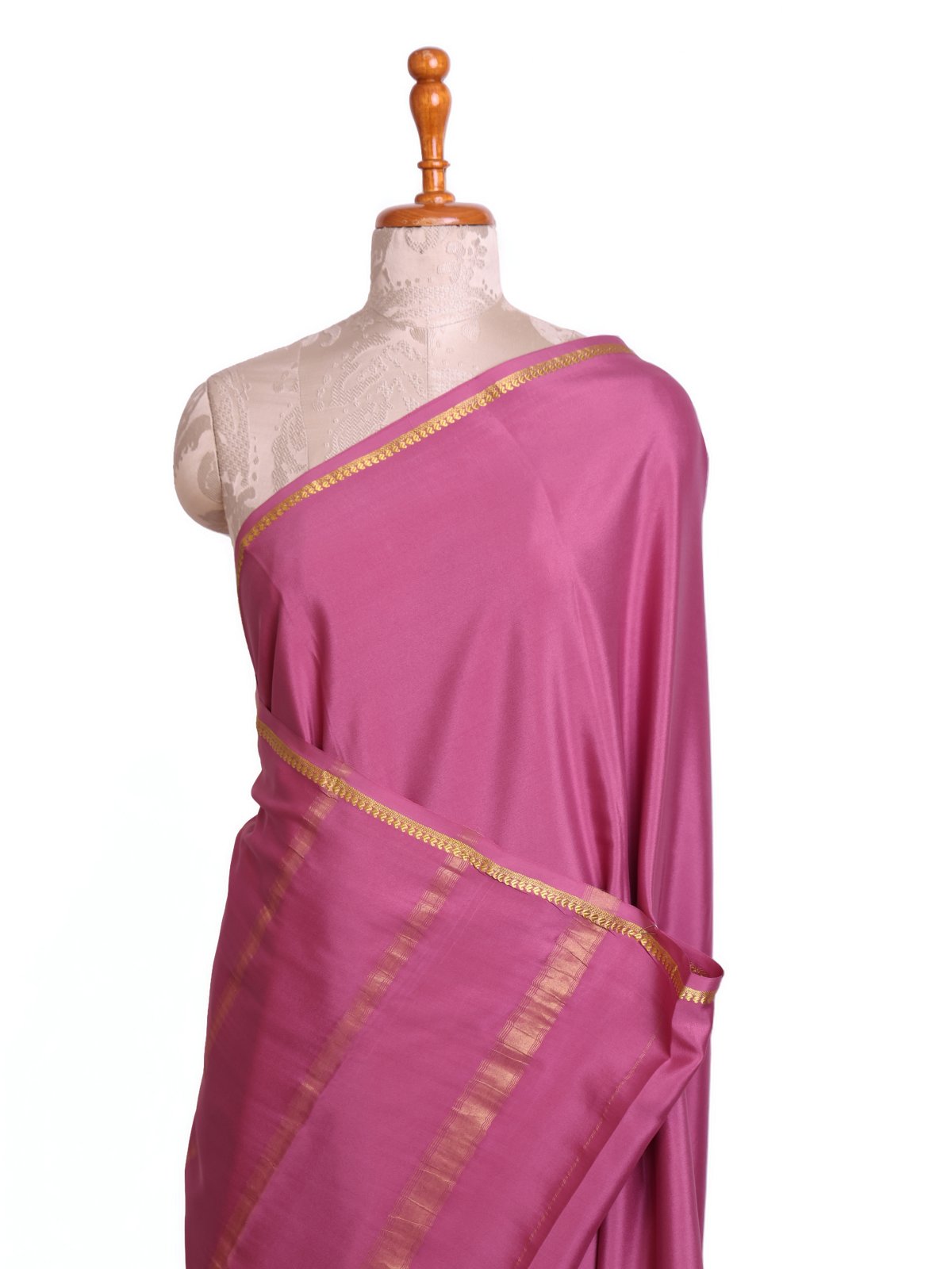 Pink Mysore Silk Saree