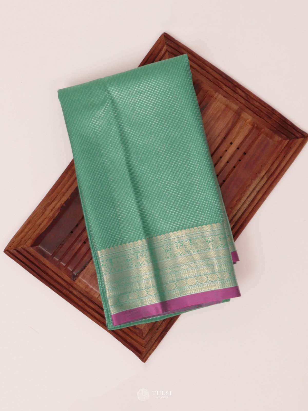 Sea Green Kanjeevaram Silk Blouse
