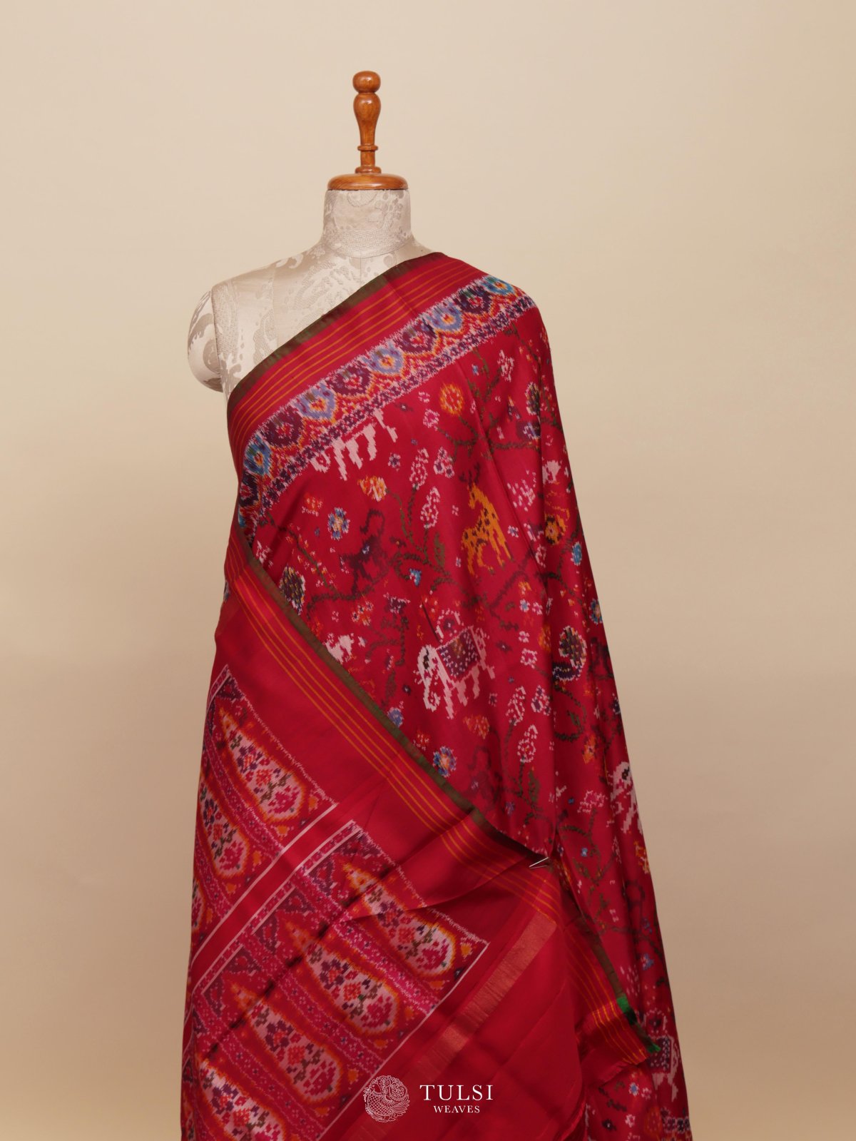 Red Patola Silk Saree