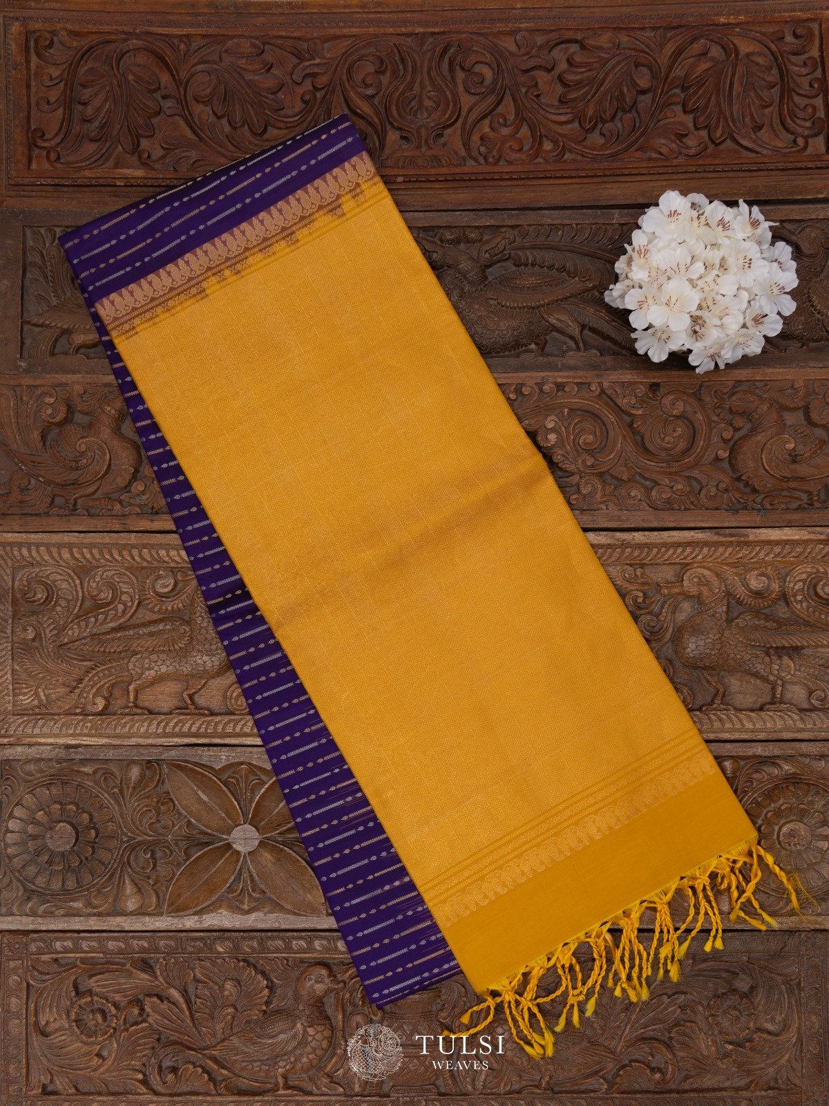 Deep Violet Soft Silk Saree