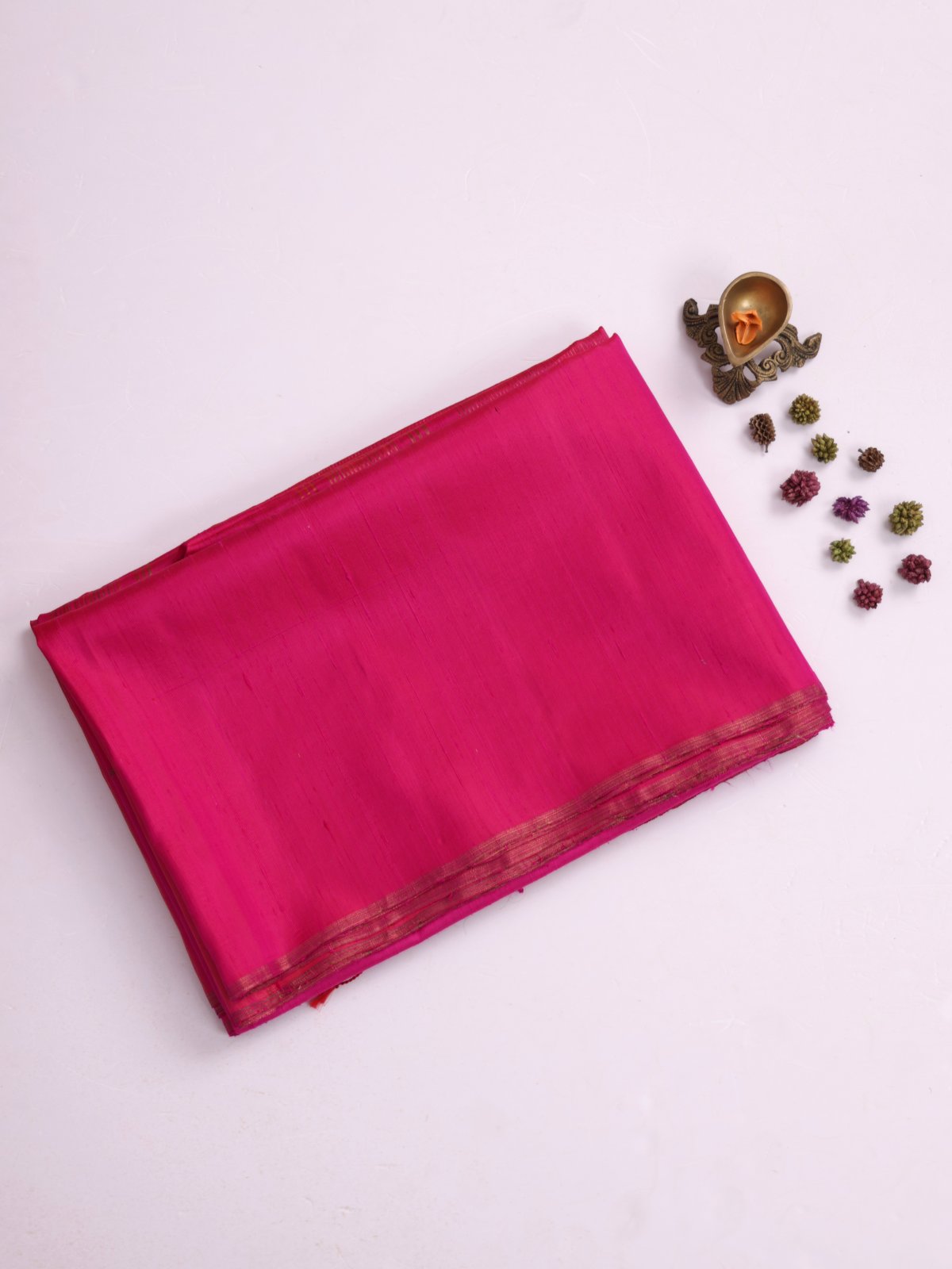 Tri Color Raw Silk Saree