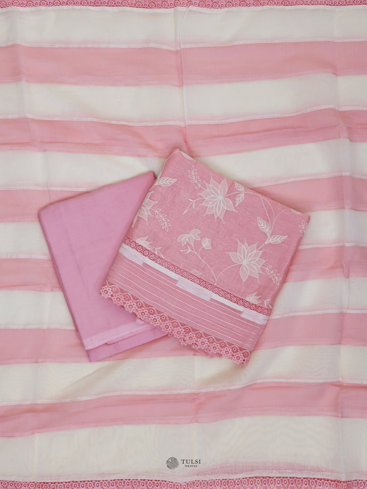 Pink Cotton Salwar Material