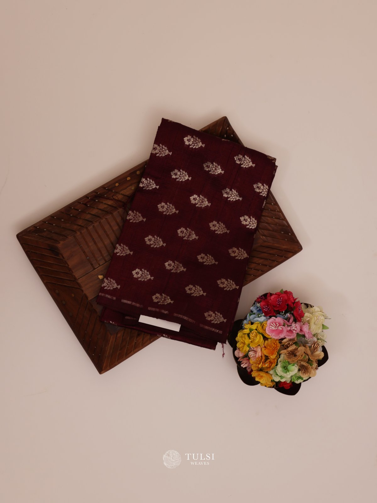 Maroon Raw Silk Blouse