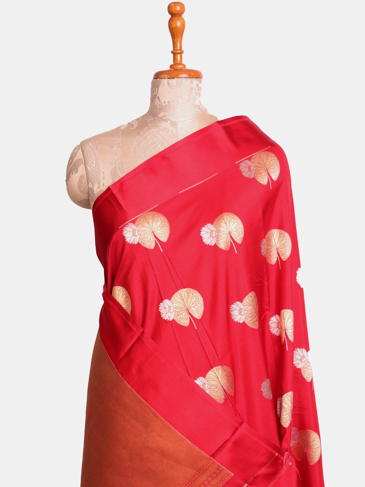 Red Mashru Silk Saree
