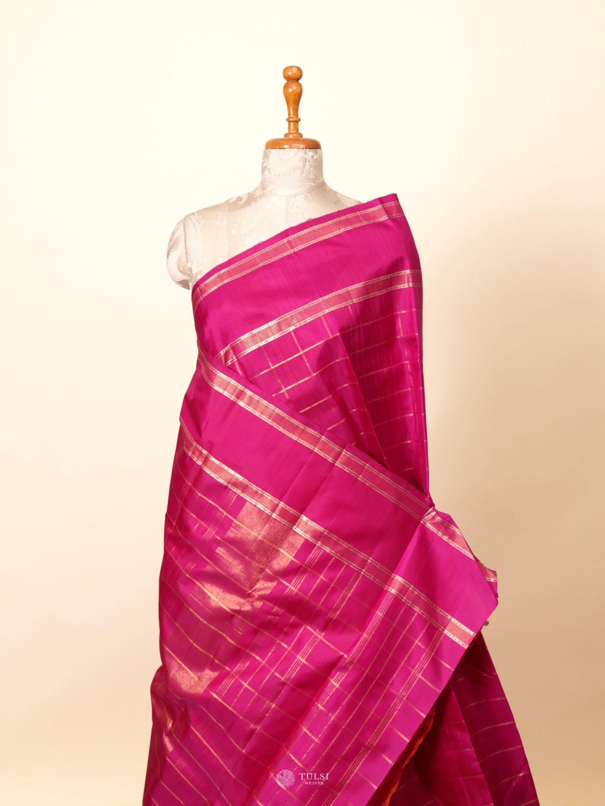 Pink Kanjeevaram Silk Saree