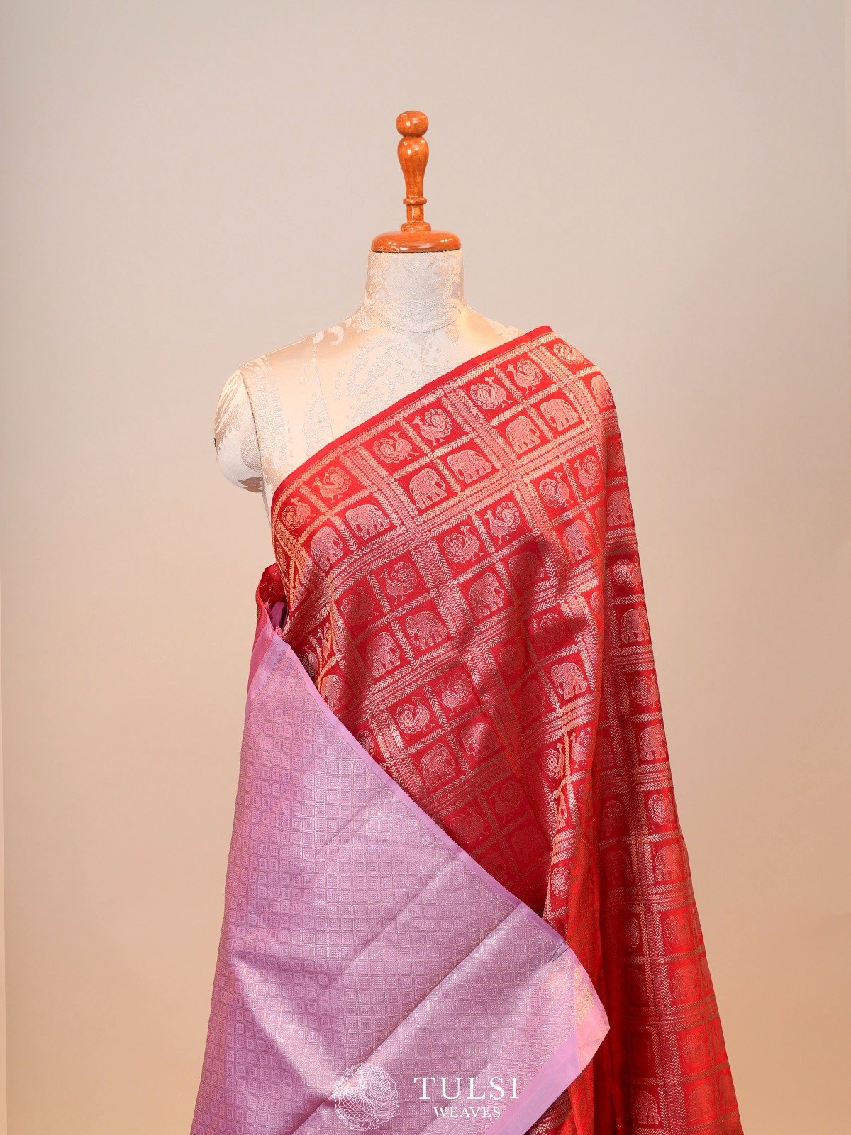 Red Kanjeevaram Silk Saree