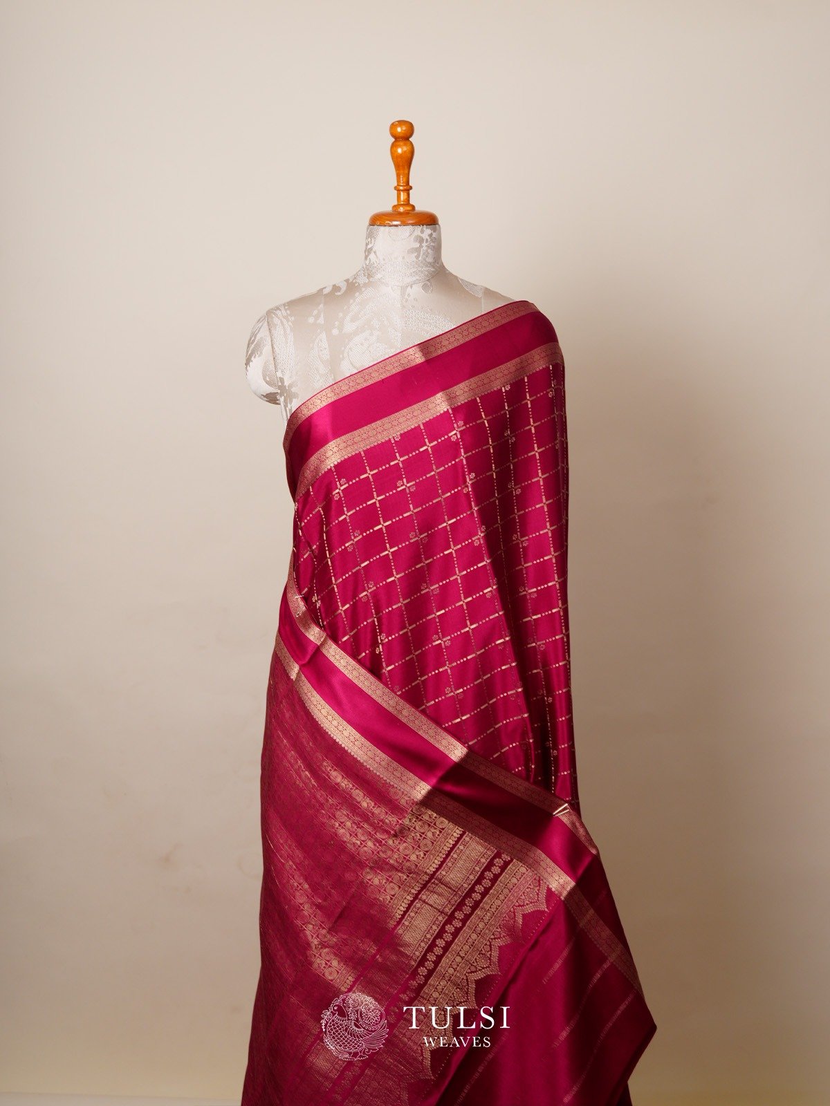 Pink Mysore Silk Saree 