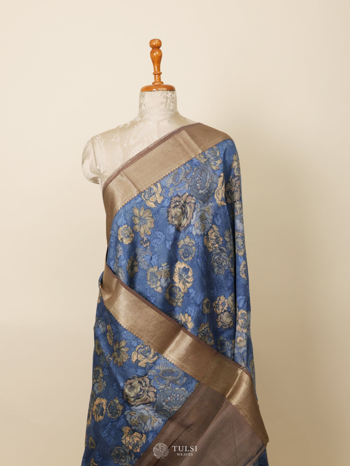 Blue Chaniya Silk Saree 