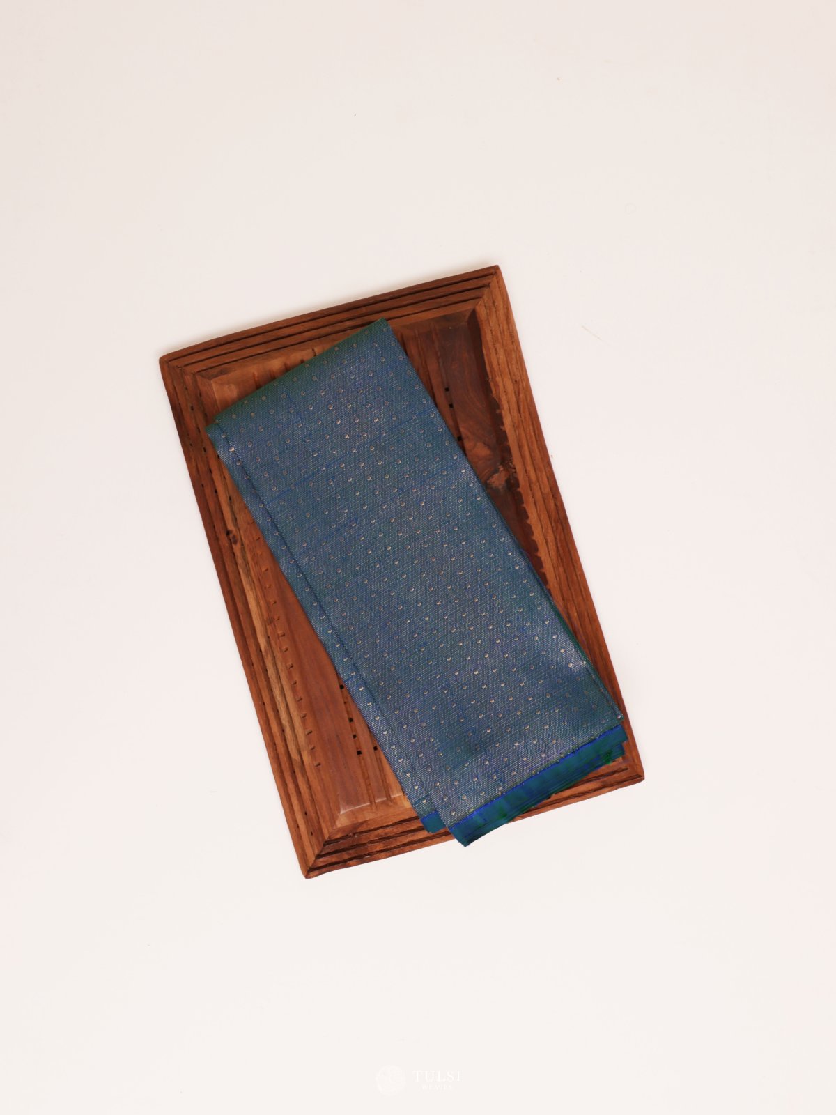 Peacock Blue Kanjeevaram Silk Brocade Blouse