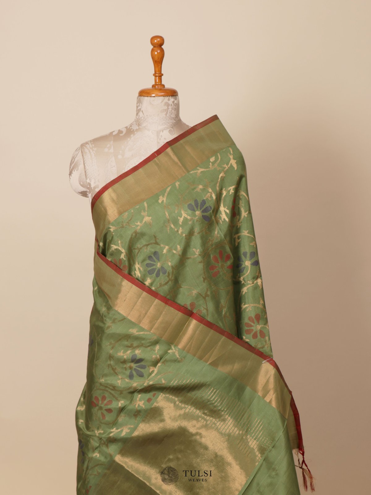 Green Uppada Silk Saree