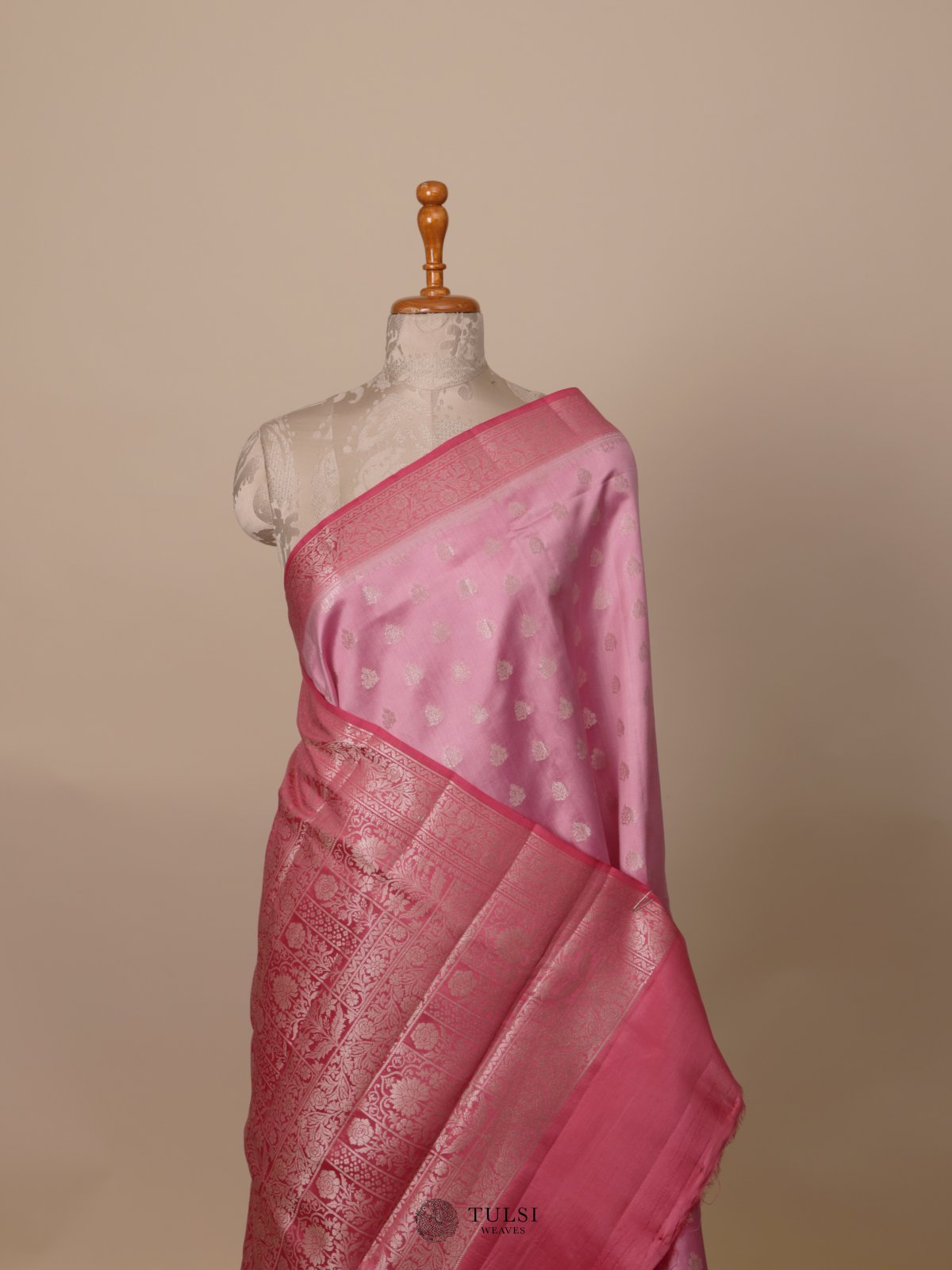 Pink Chaniya silk saree