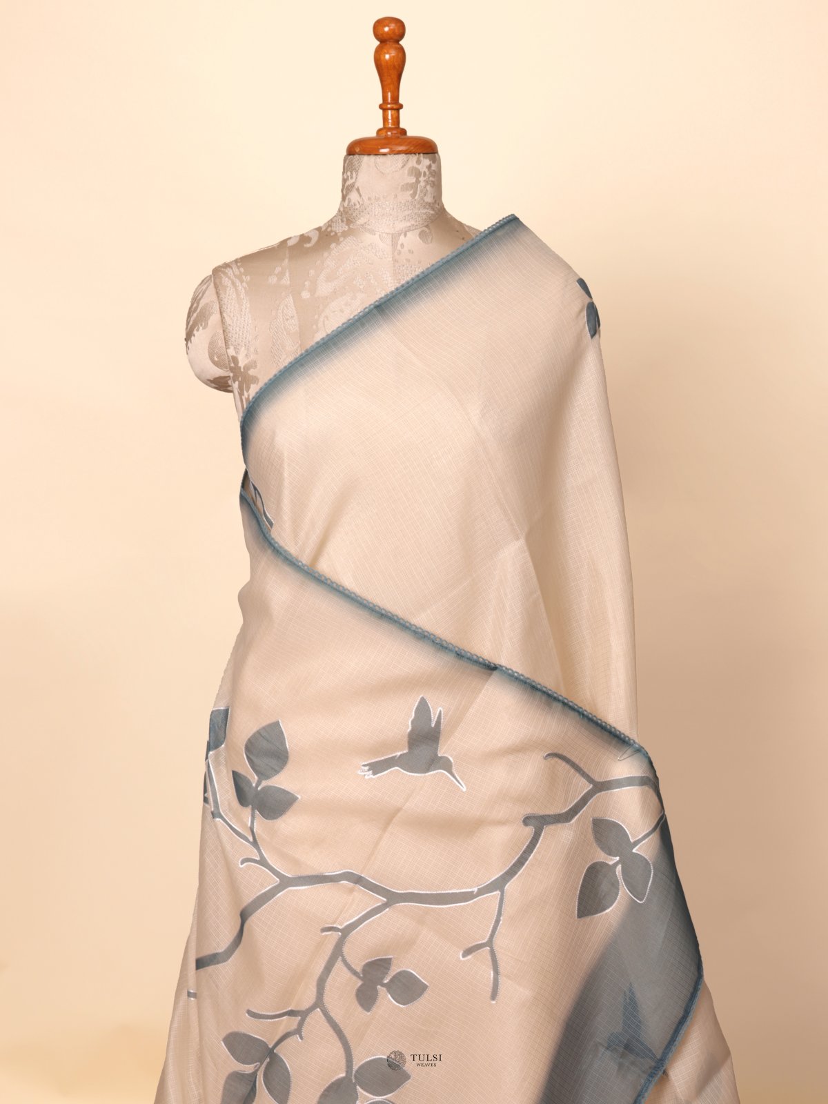 Beige Semi Kota Saree