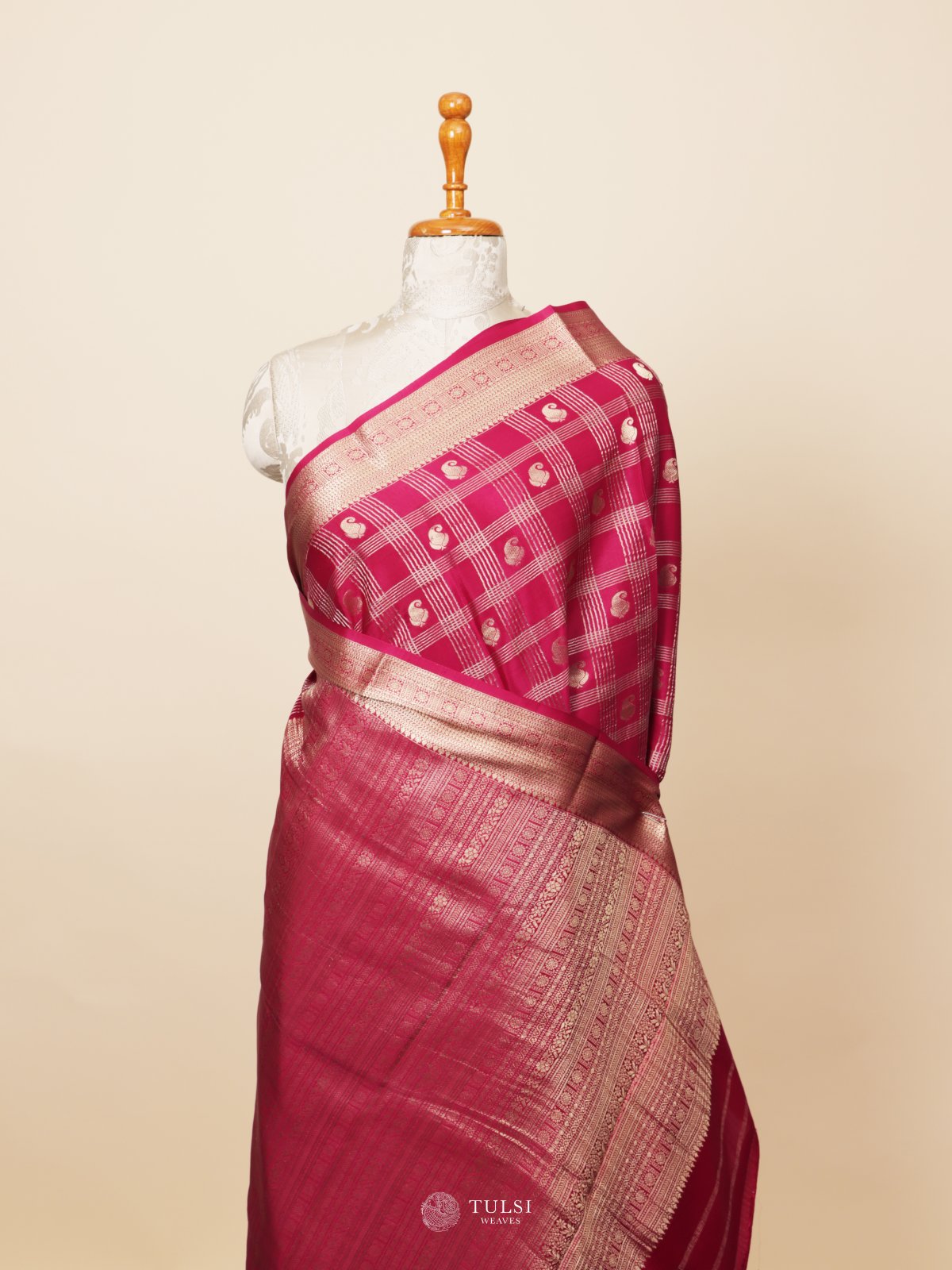 Rani Pink Mysore Silk Saree