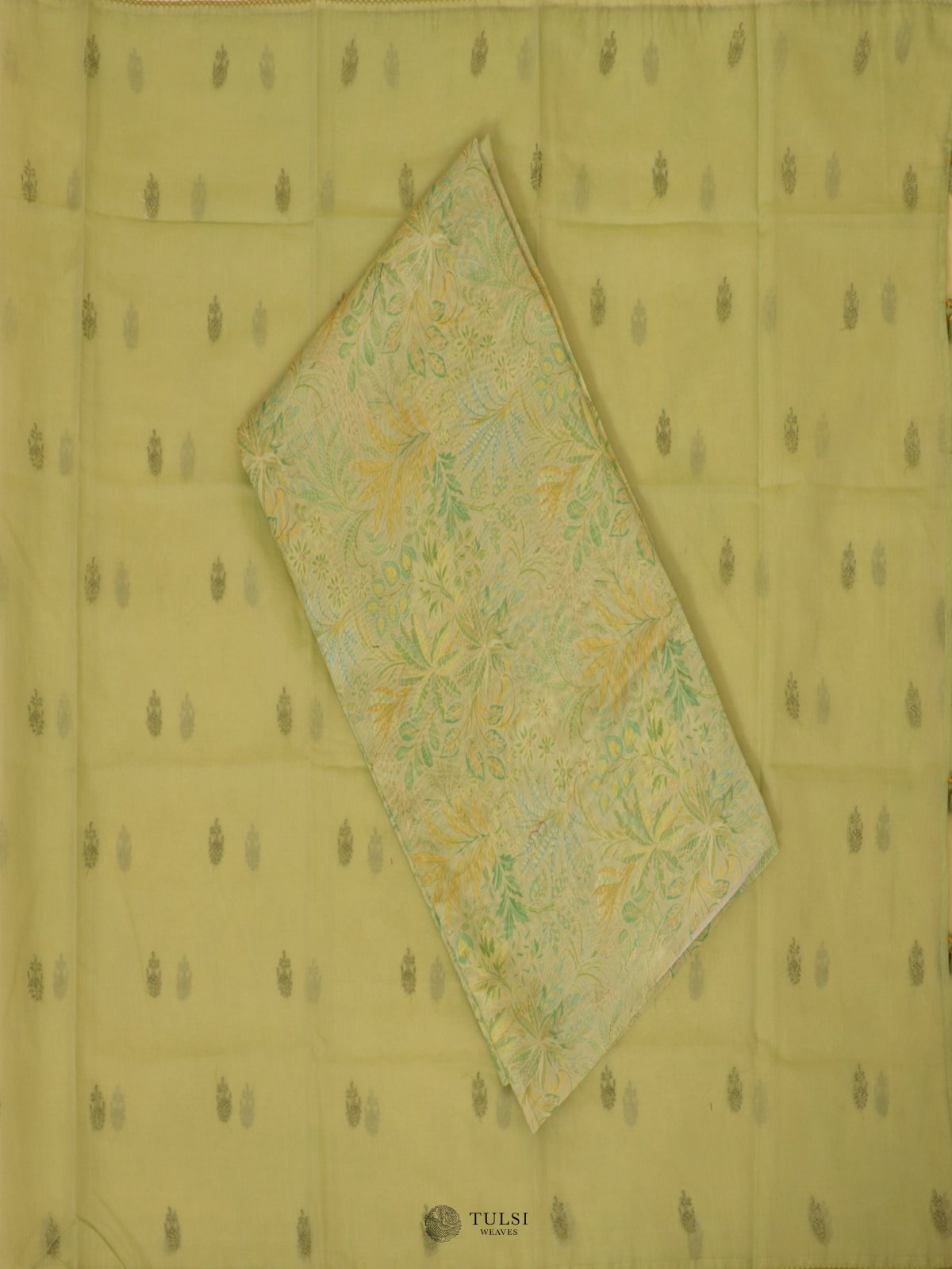 Pastel Green Chanderi Salwar Material