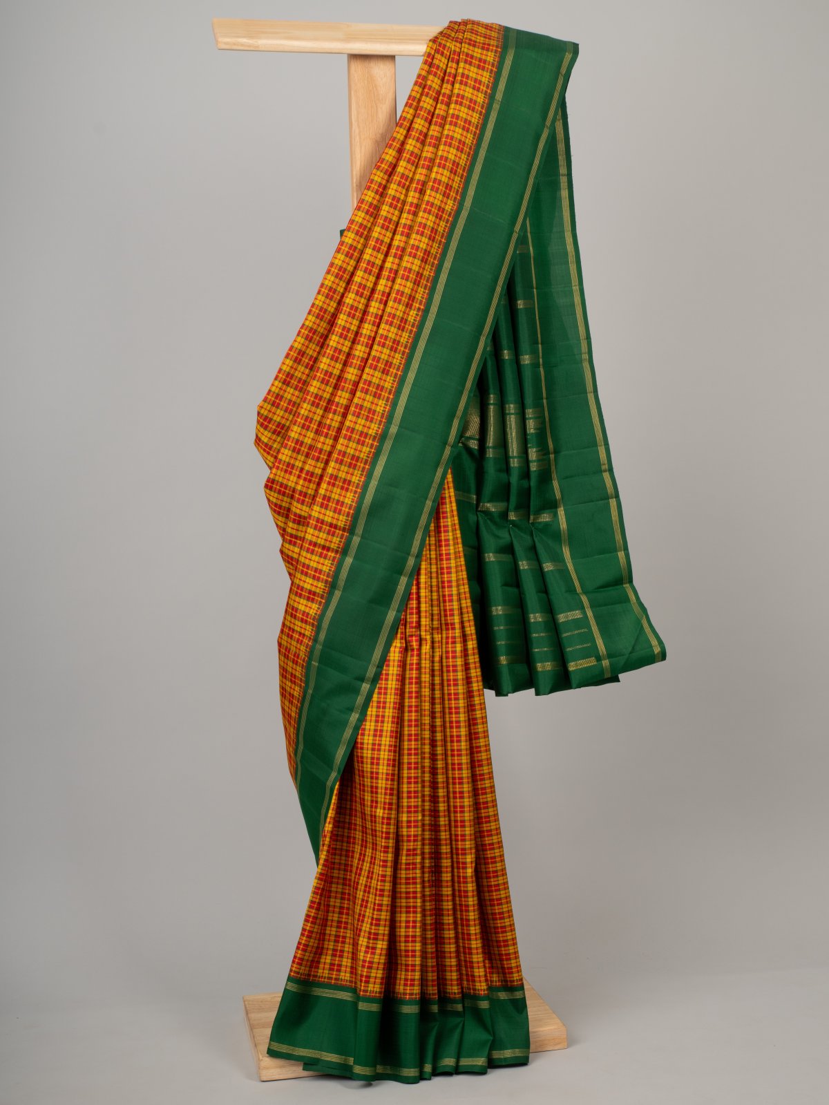 Multicolour Kanjeevaram Silk Saree	